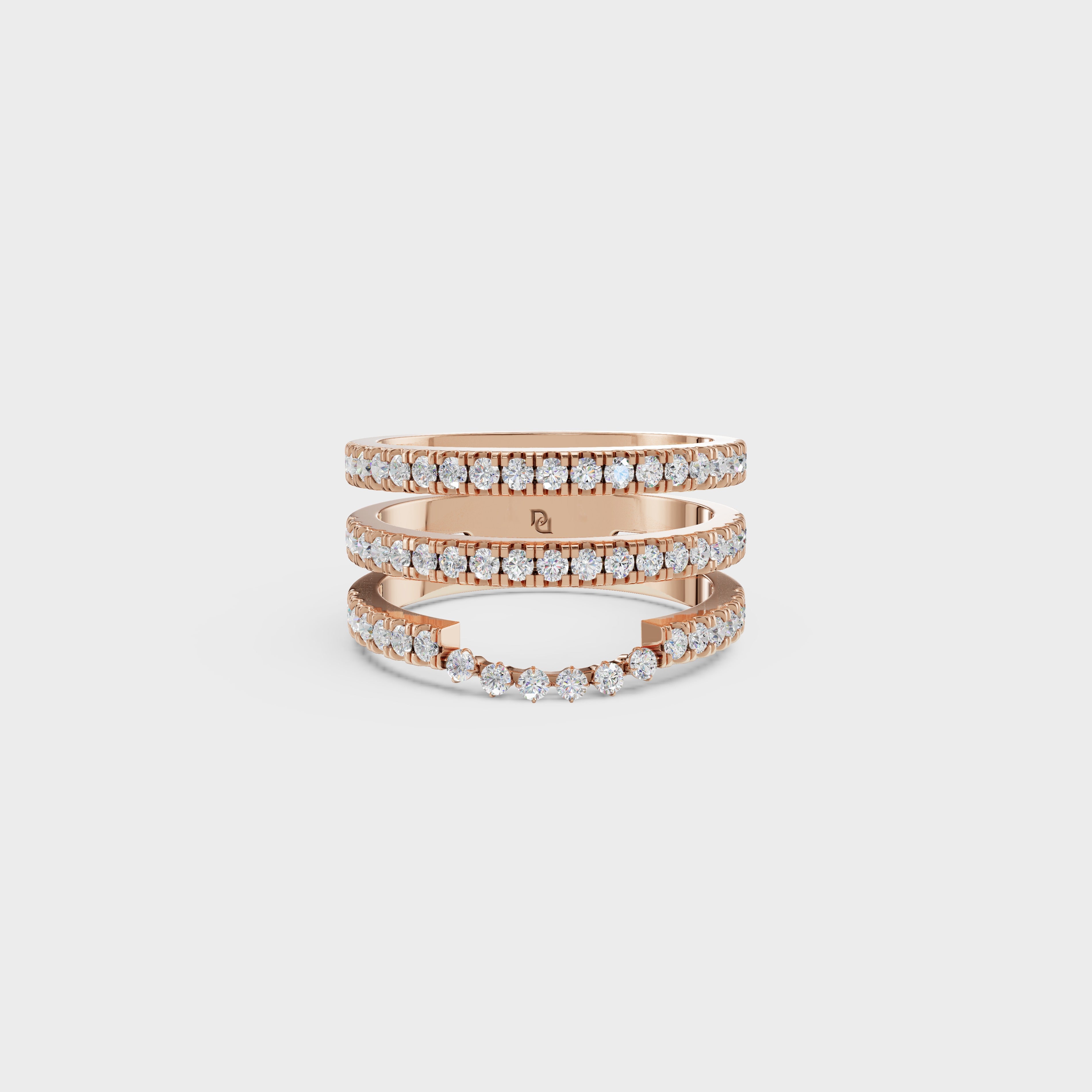 Multi-Row Diamond Ring Set