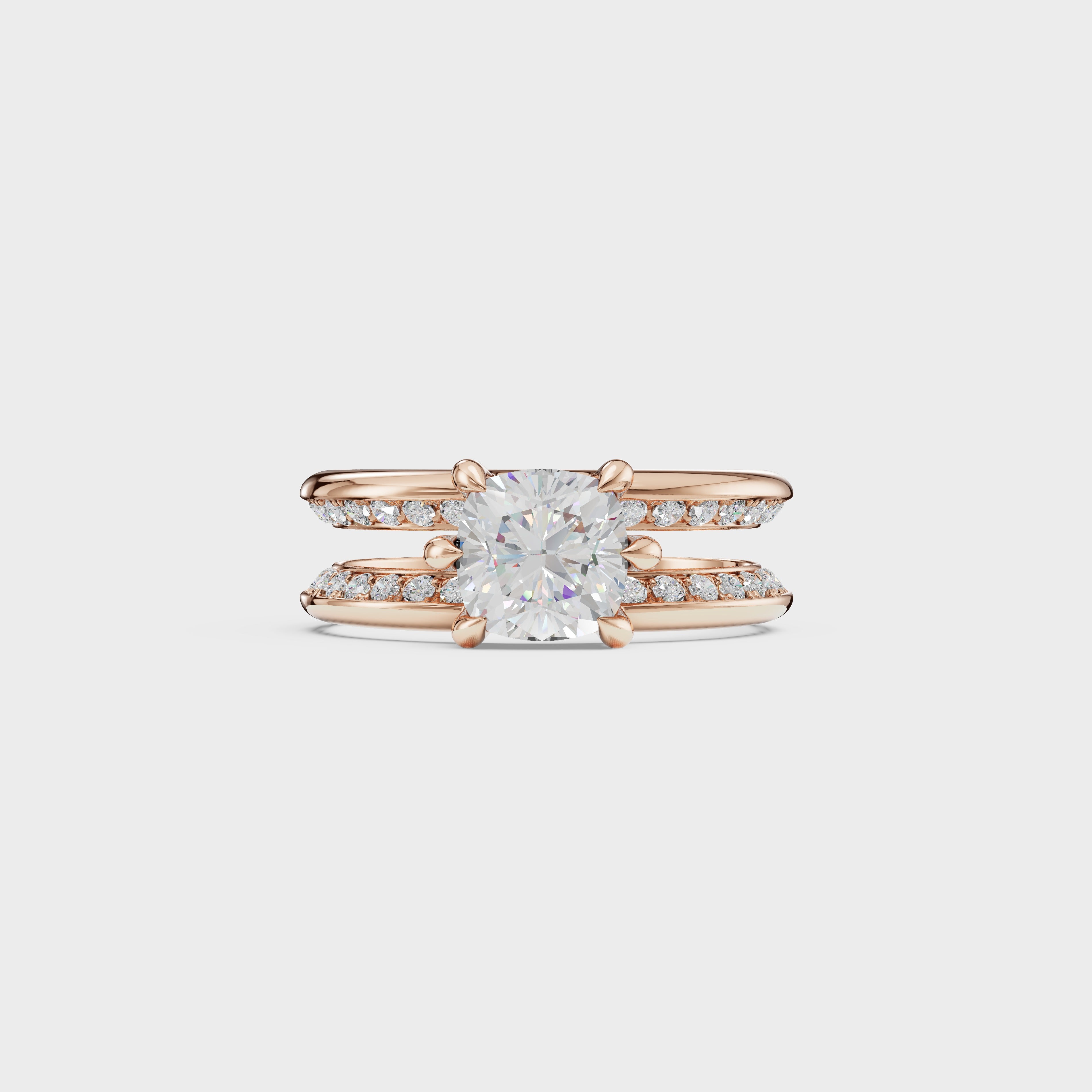 The Perfect Union Cushion Set ring
