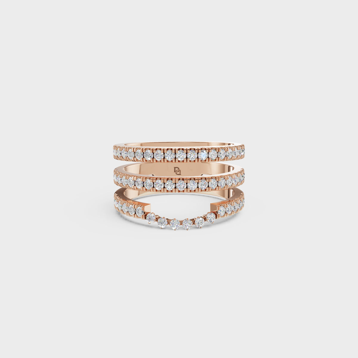 Multi-Row Diamond Ring Set