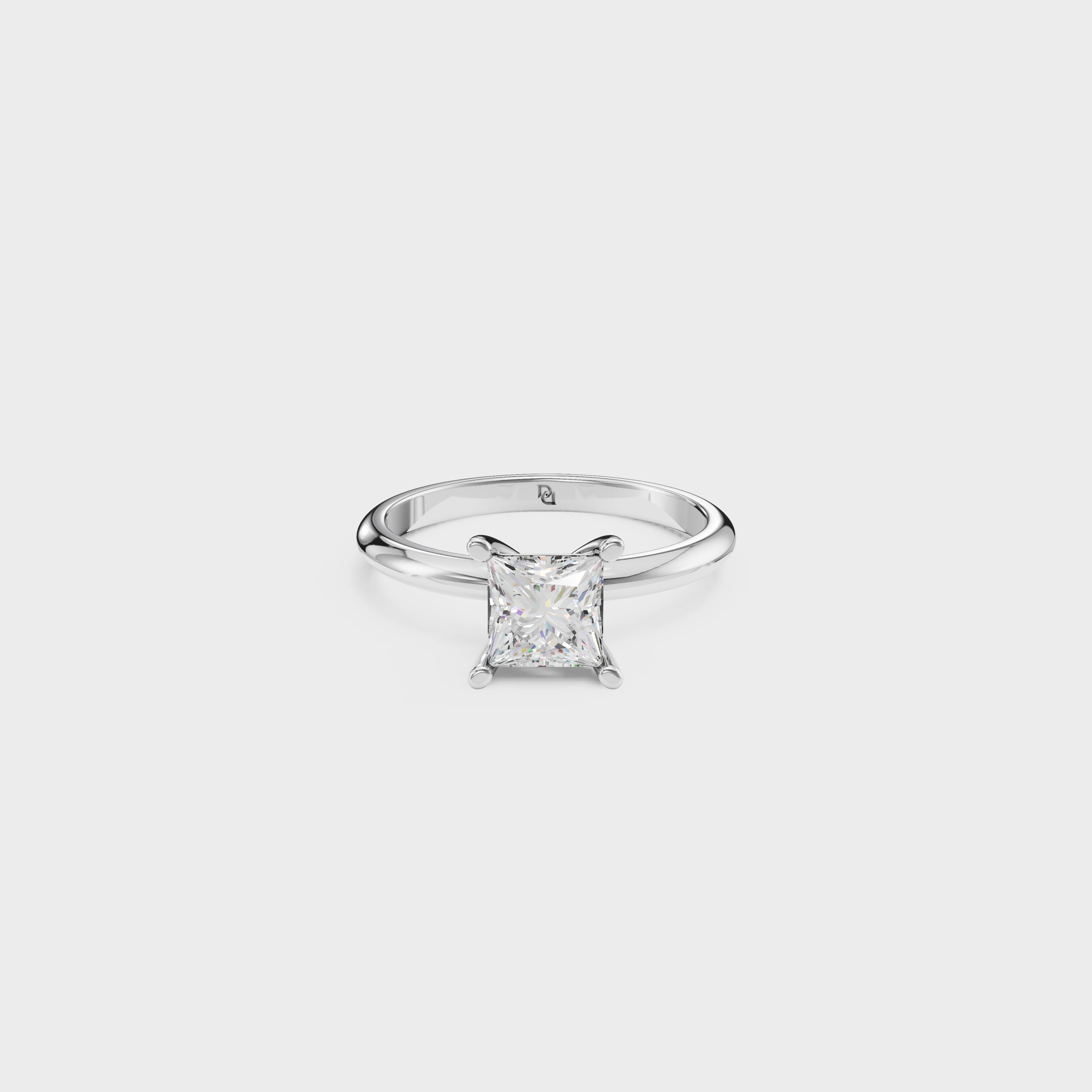 Princess Cut Solitaire Ring