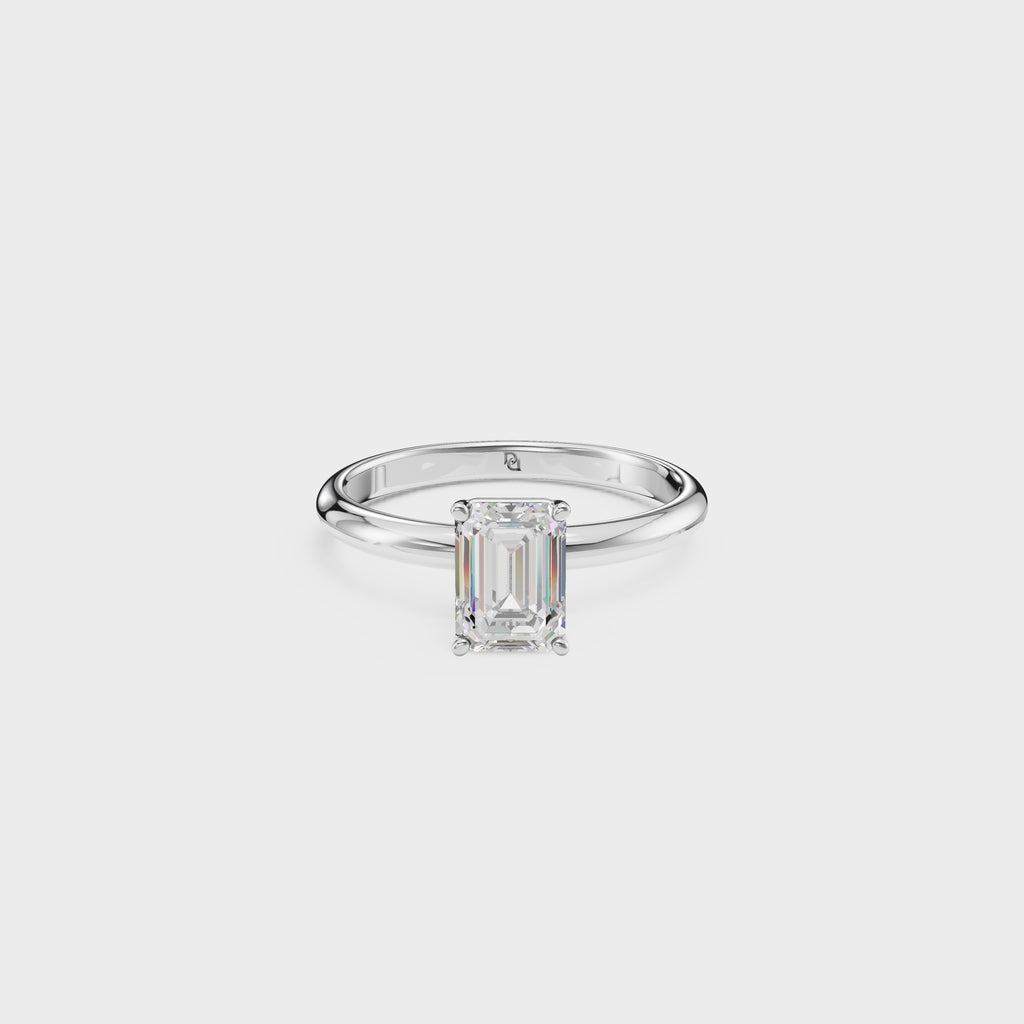 Classic Emerald Cut Solitaire Ring