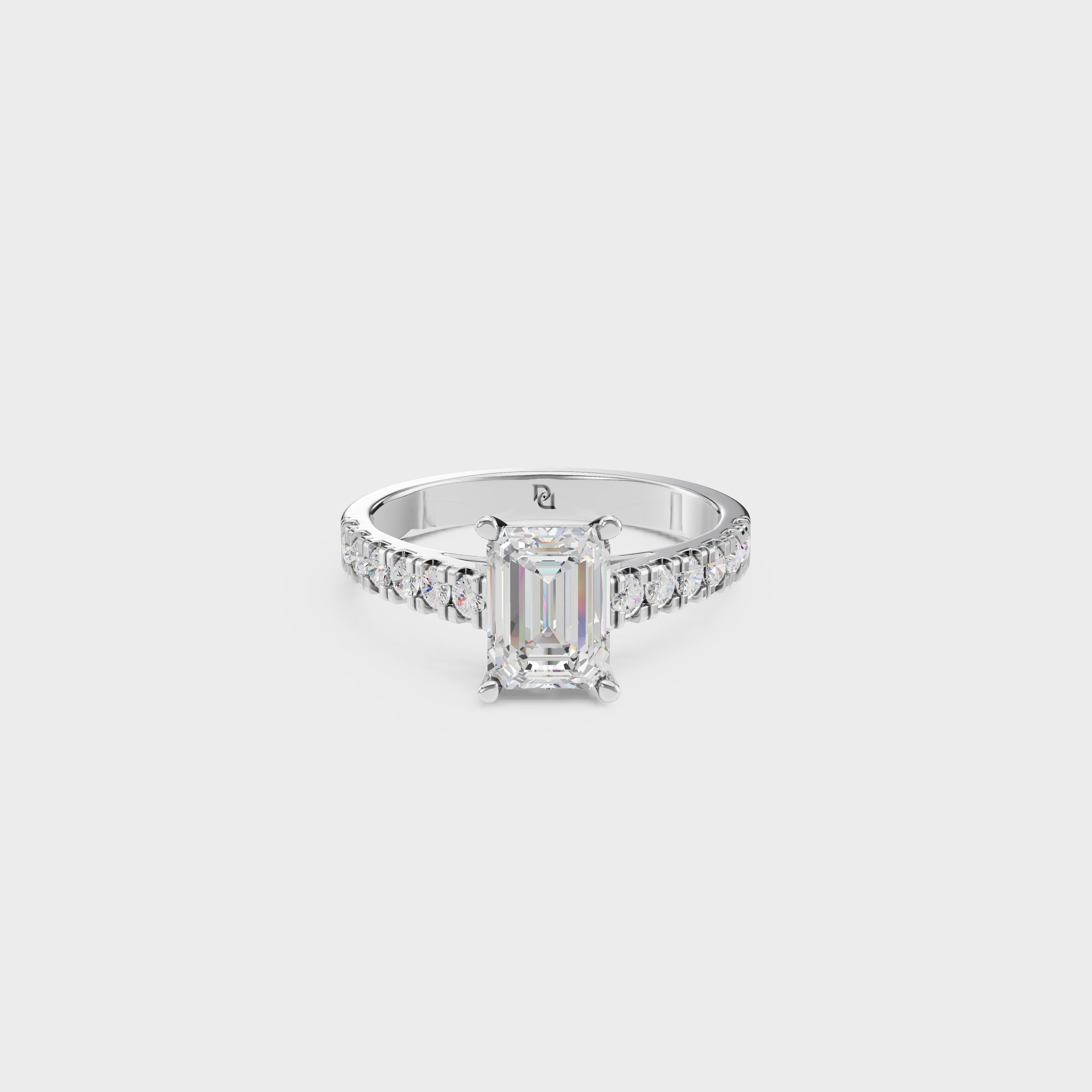 Emerald Cut Solitaire Ring