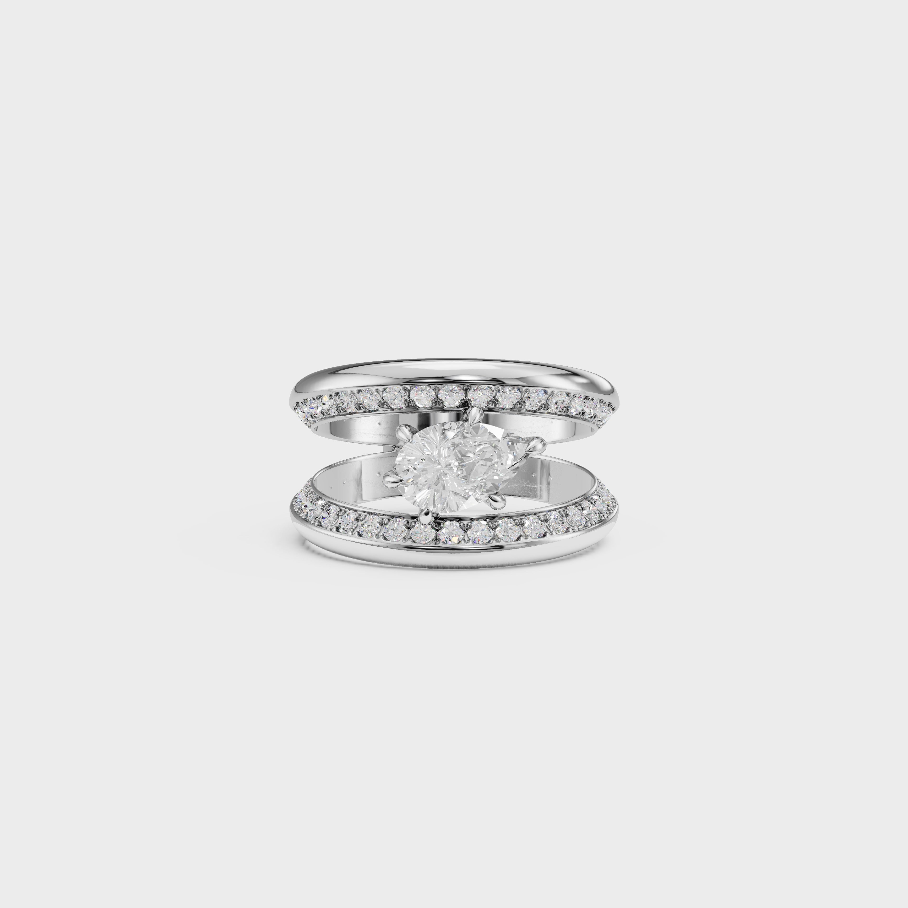 The Celestial Pear Ring