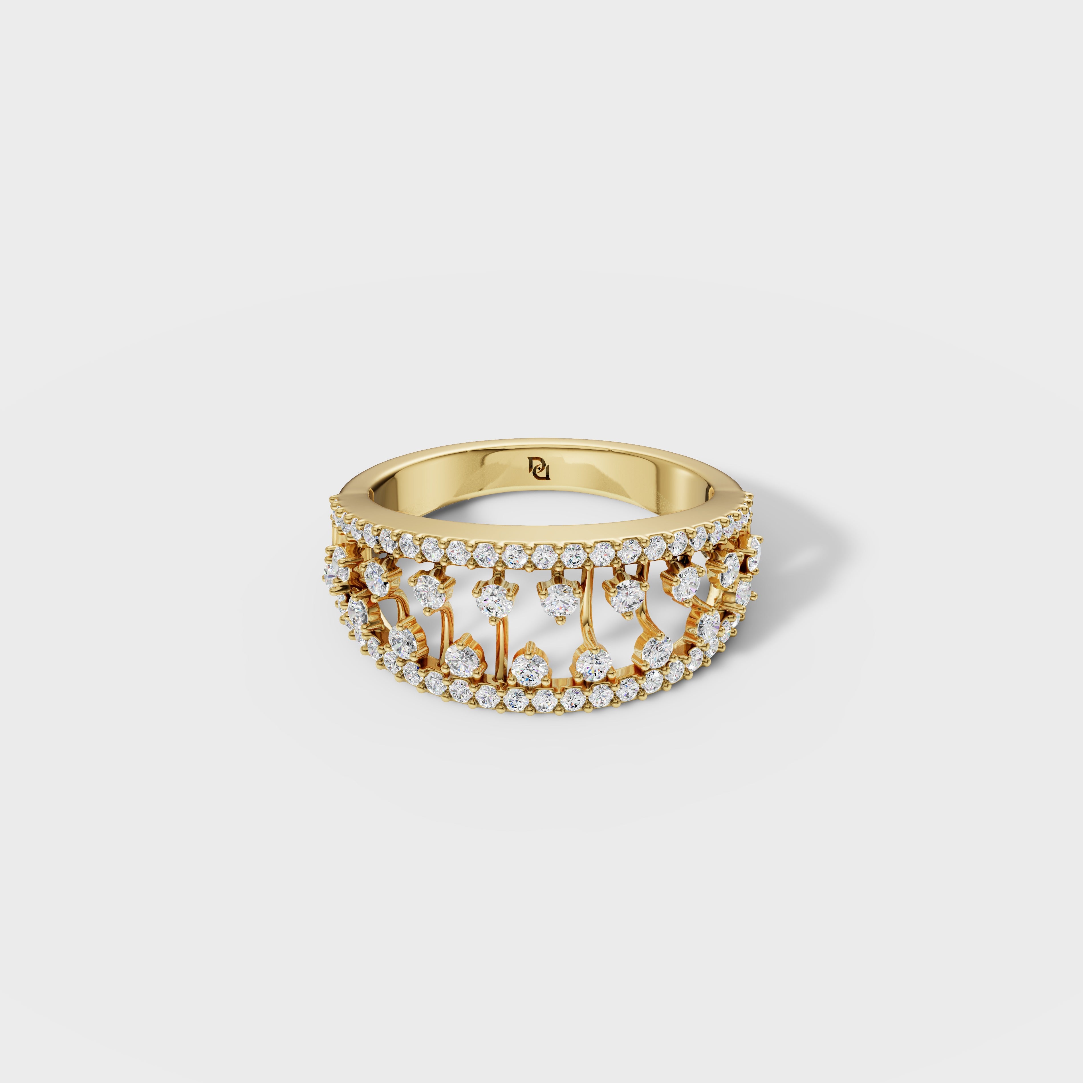 Luxury Tiered Diamond Anniversary Band