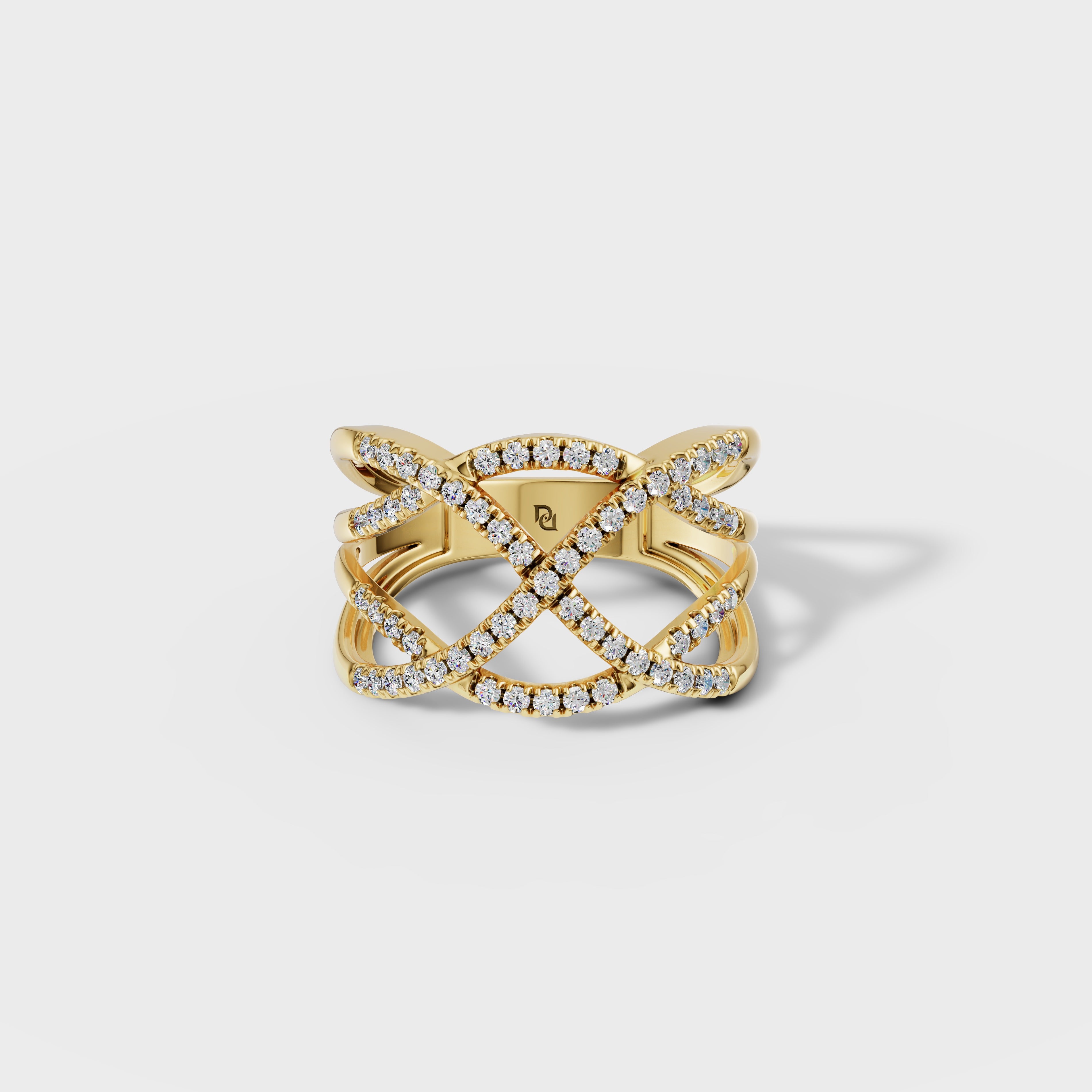 Interwoven Diamond Ring