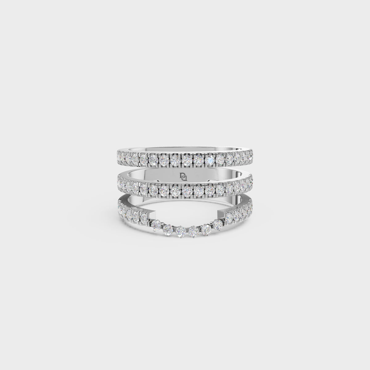 Multi-Row Diamond Ring Set