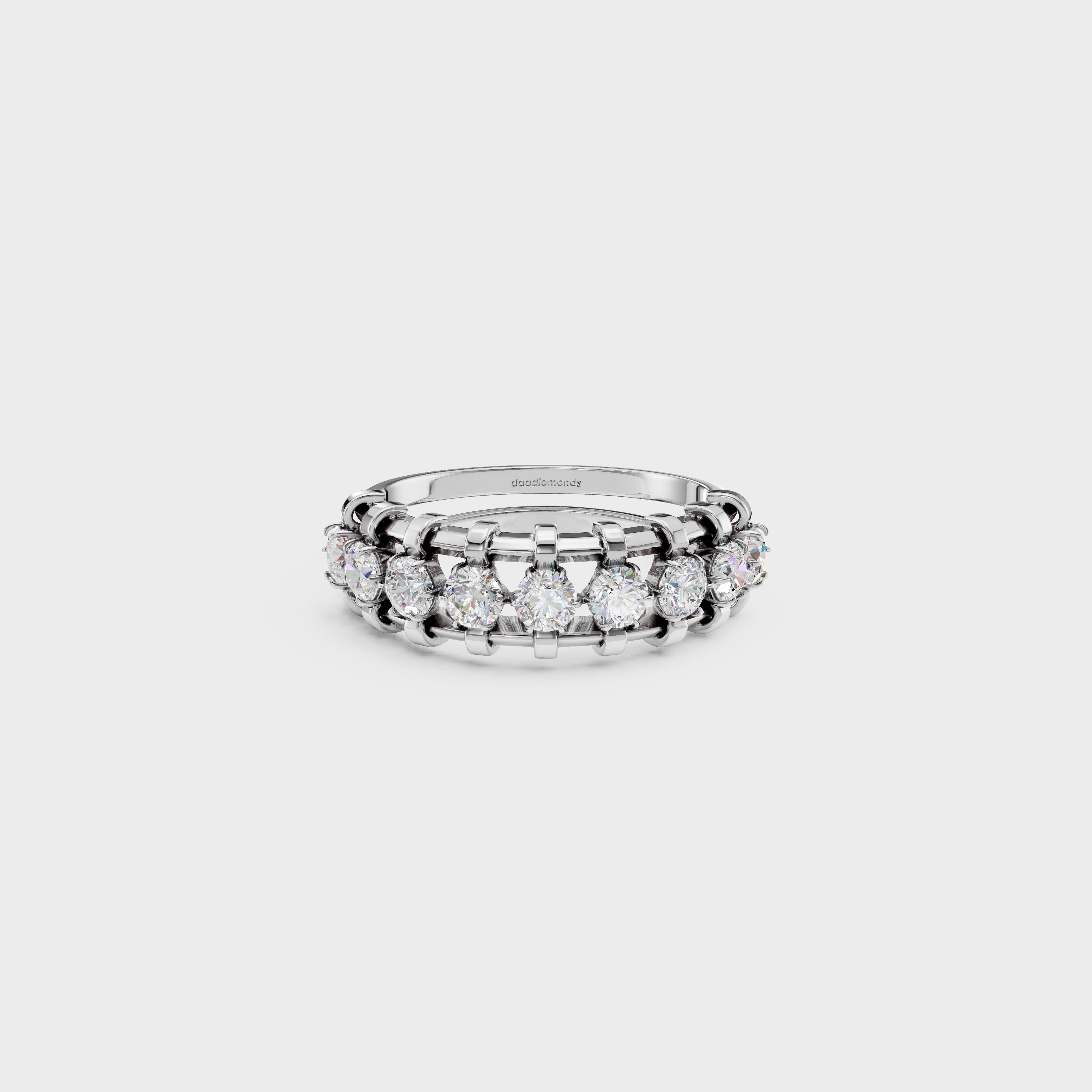 Modern Frame Diamond Ring