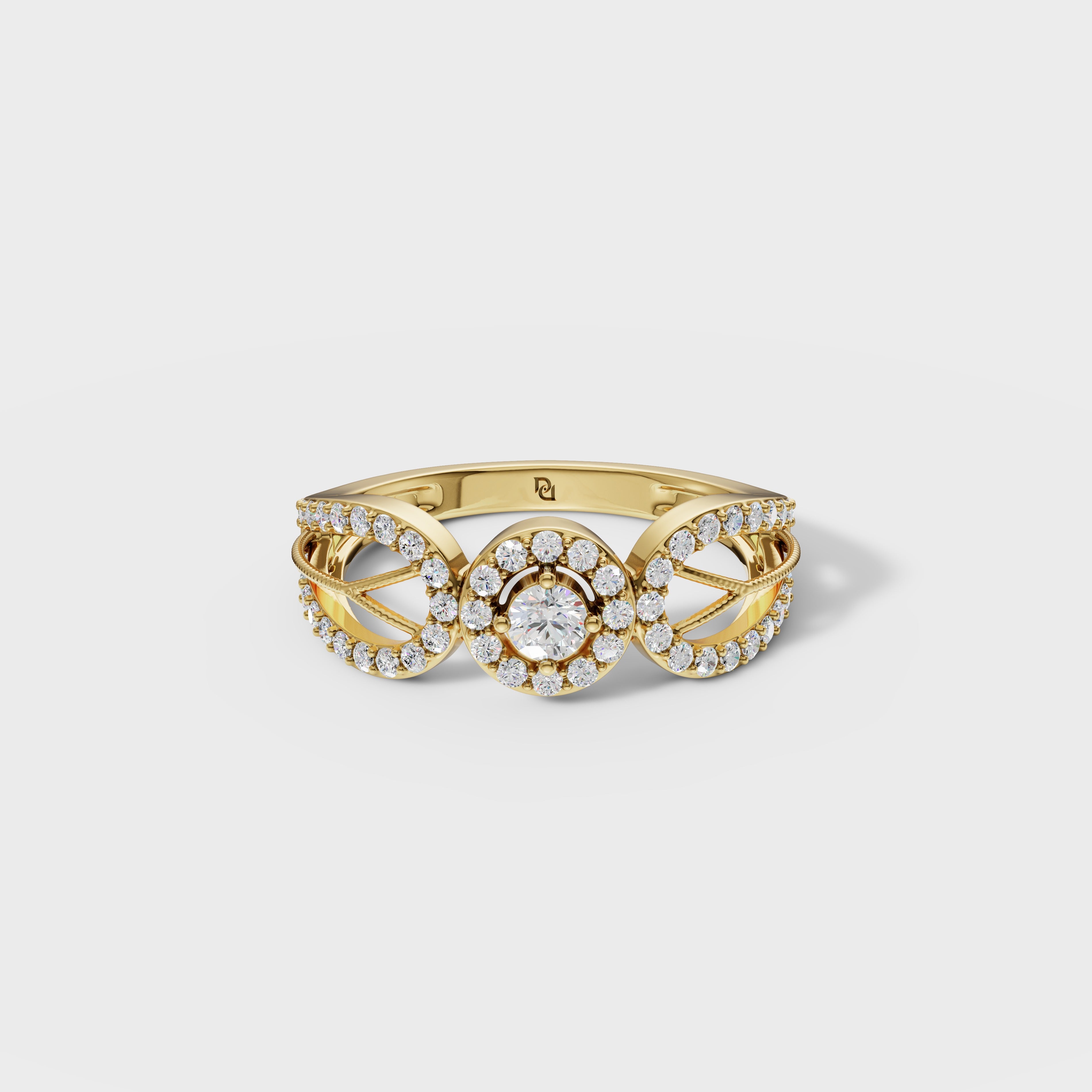 Art Deco Bloom Perfect Engagement Ring