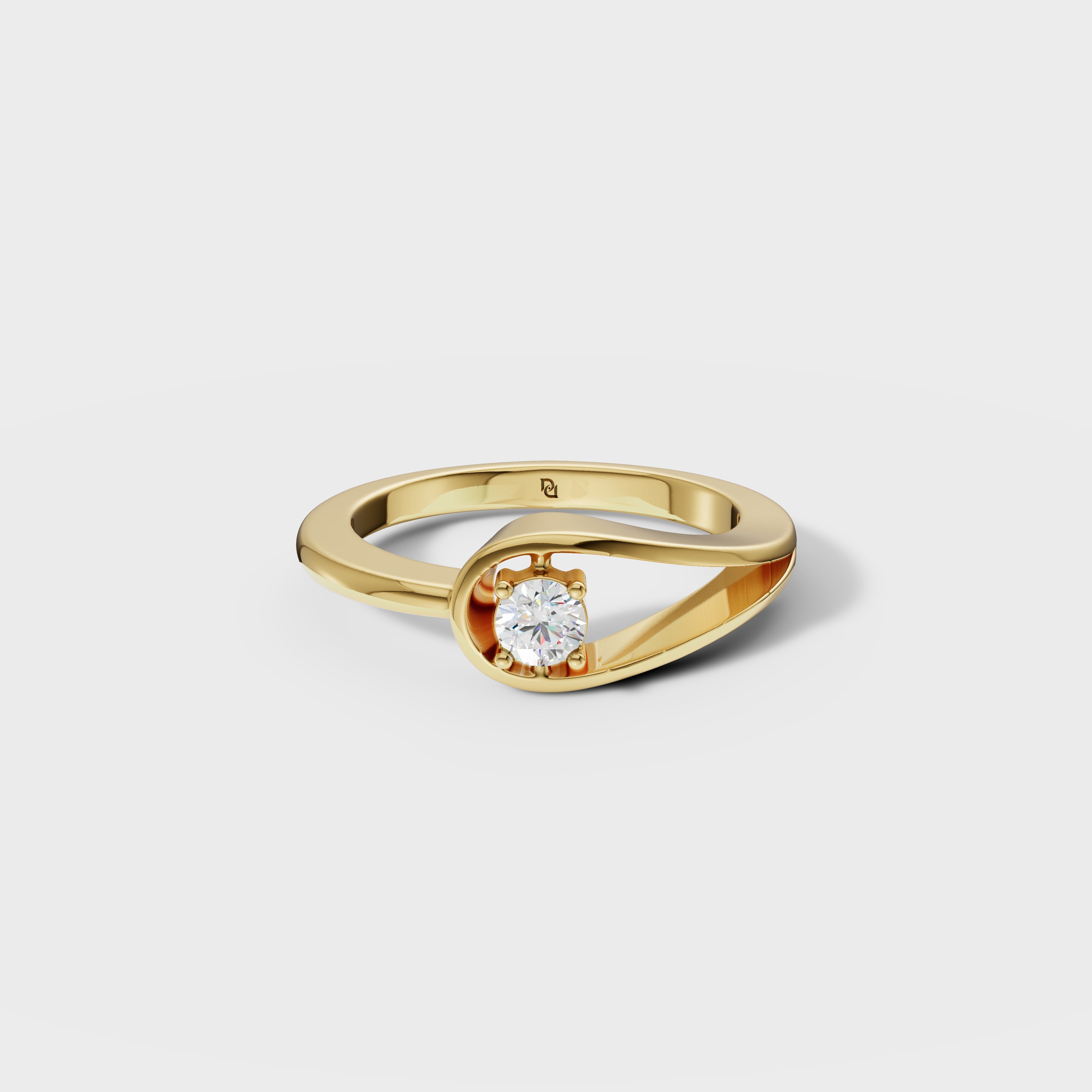 Diamond Embrace Engagement Ring