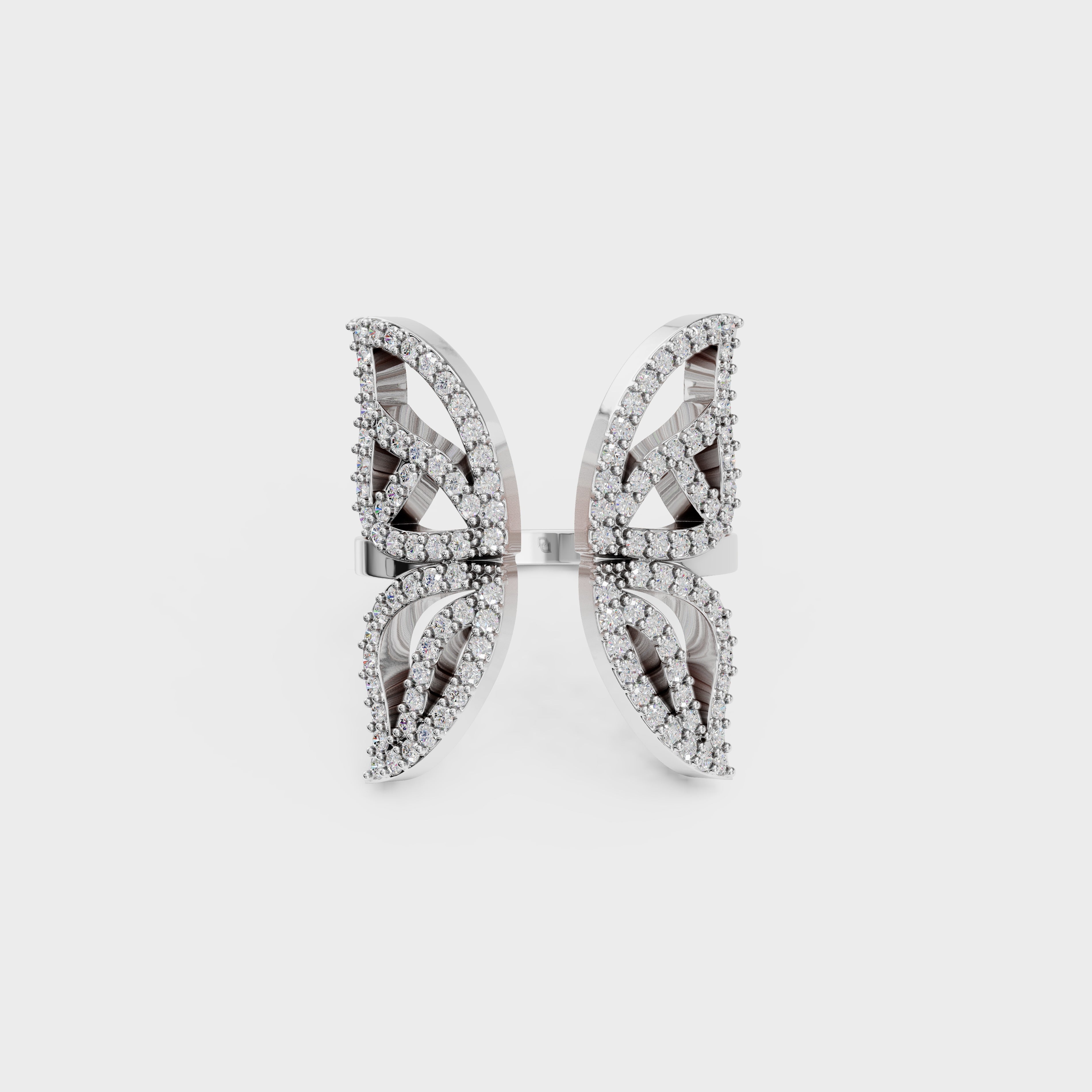 Blush Harmony Butterfly Diamond Ring