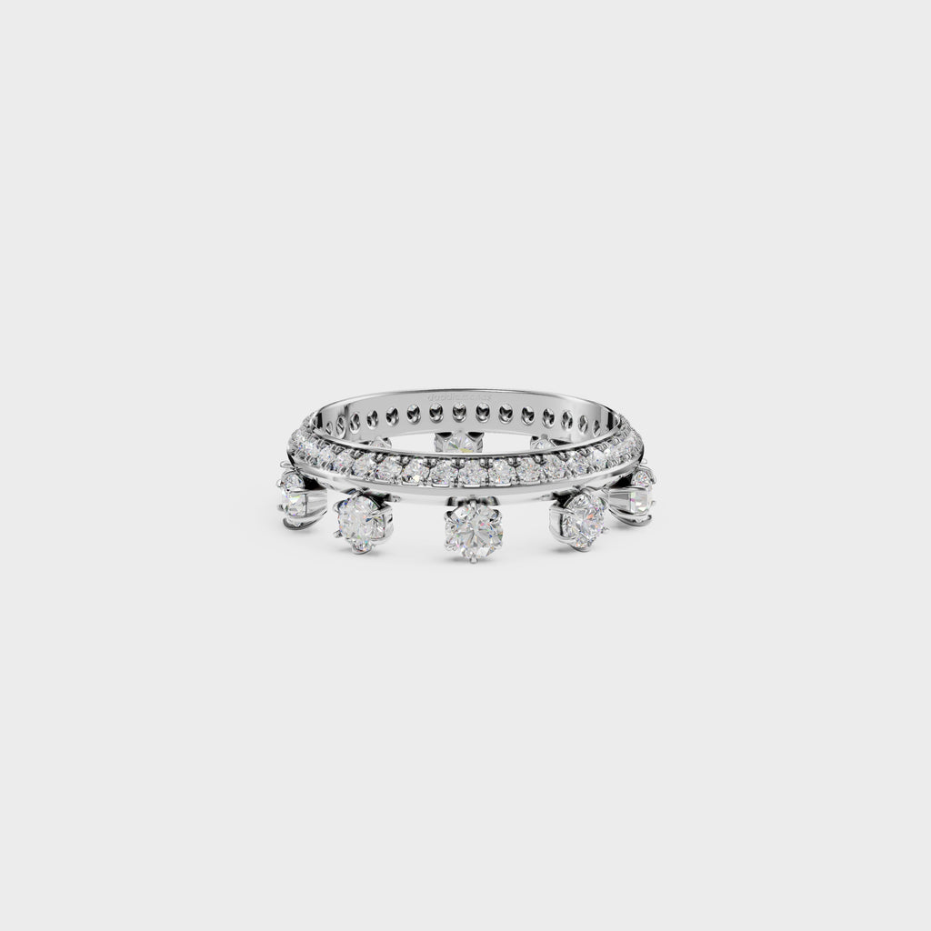 Modern Frame Diamond Ring