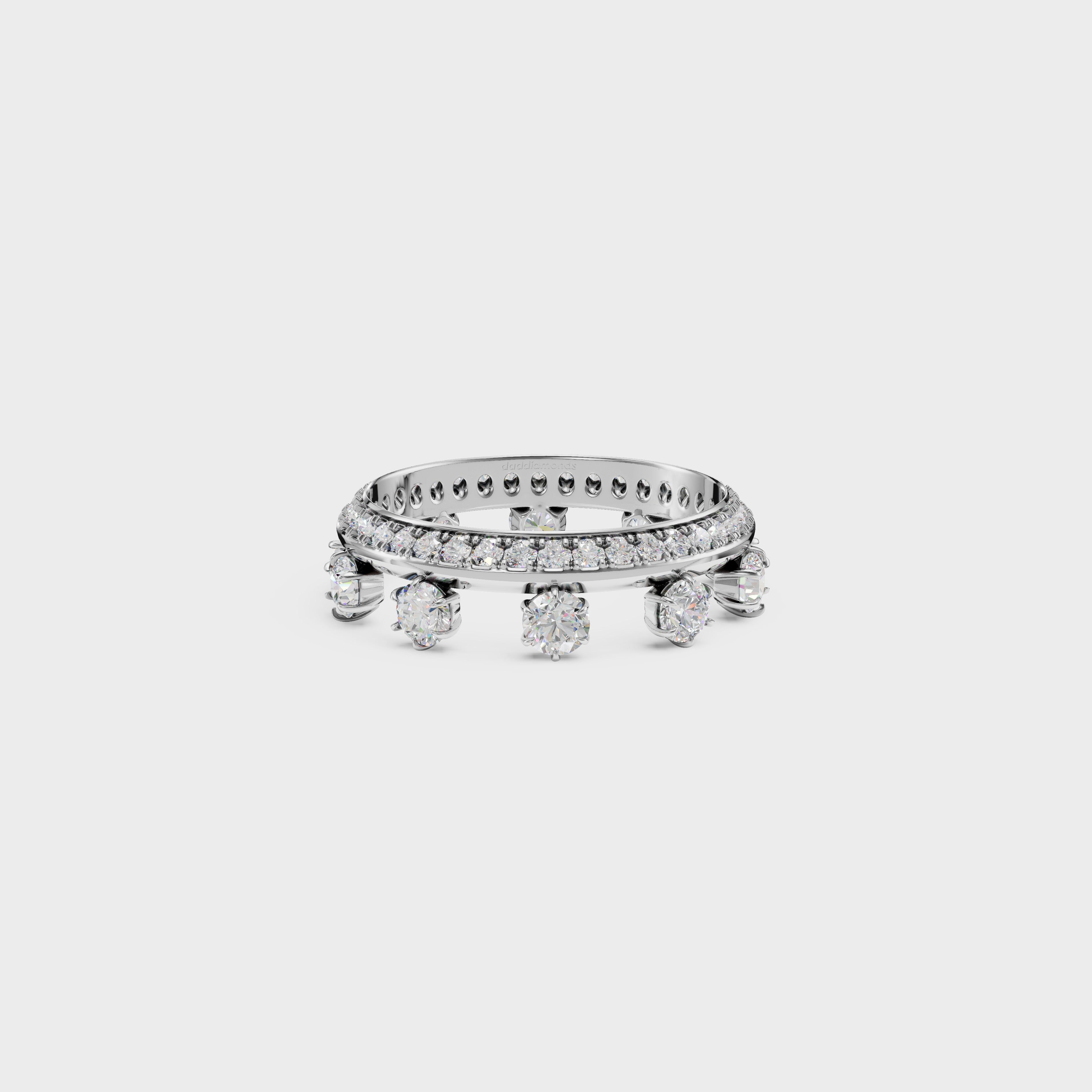 Modern Frame Diamond Ring