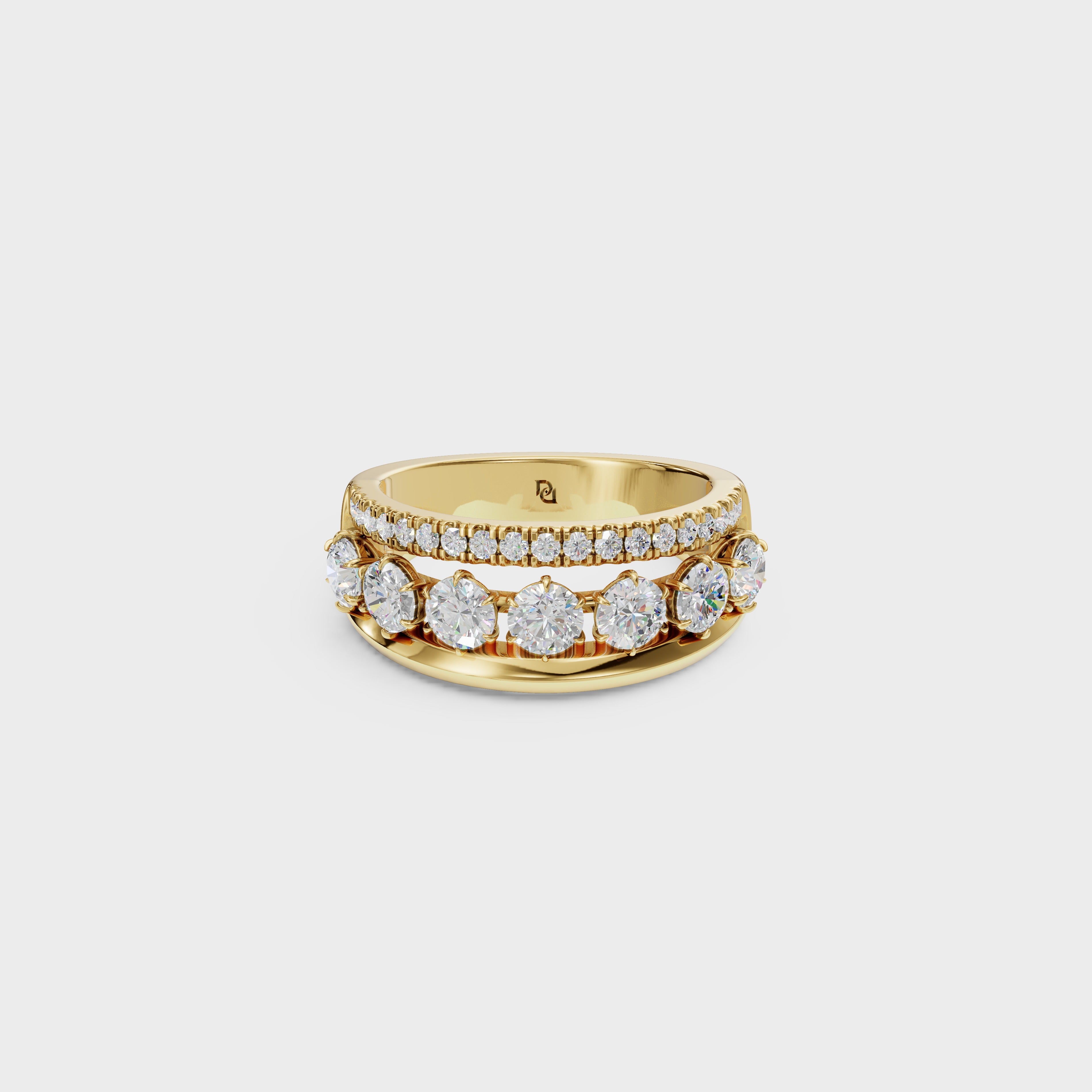 Aura Float Diamond Ring