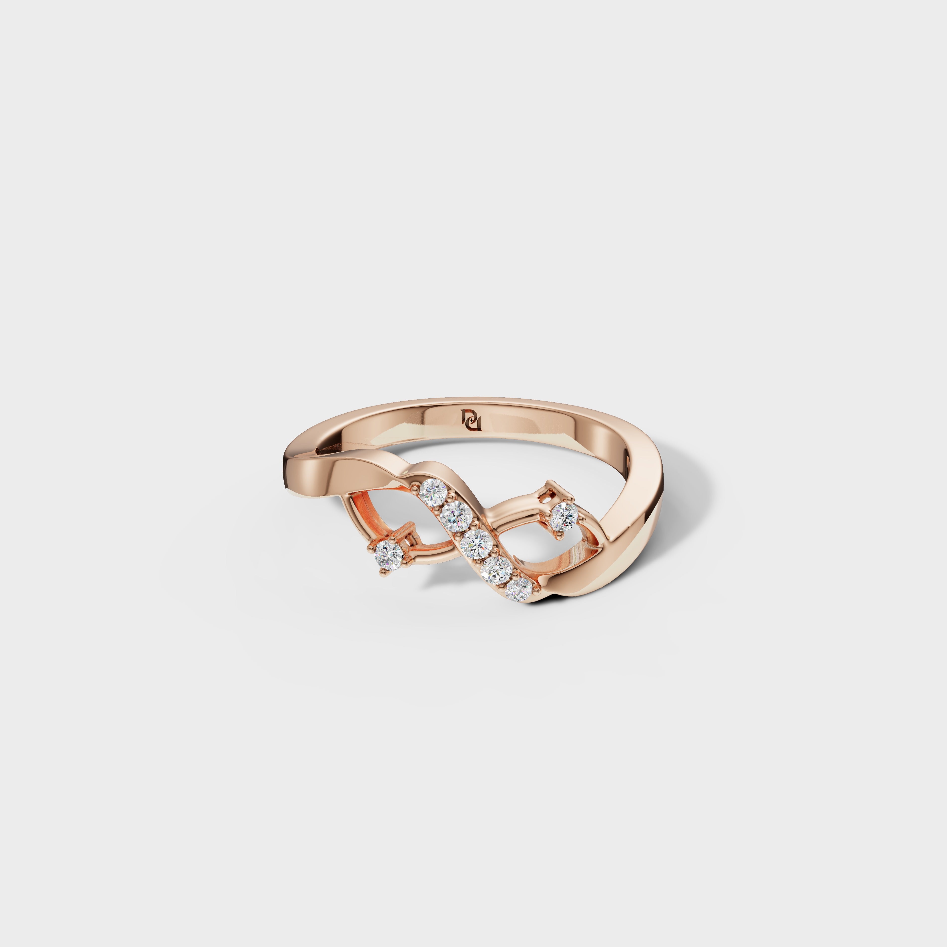 Sparkling Infinity Diamond Ring