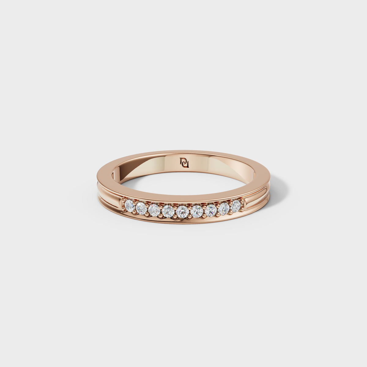 Brilliant Round Diamond Wedding Ring
