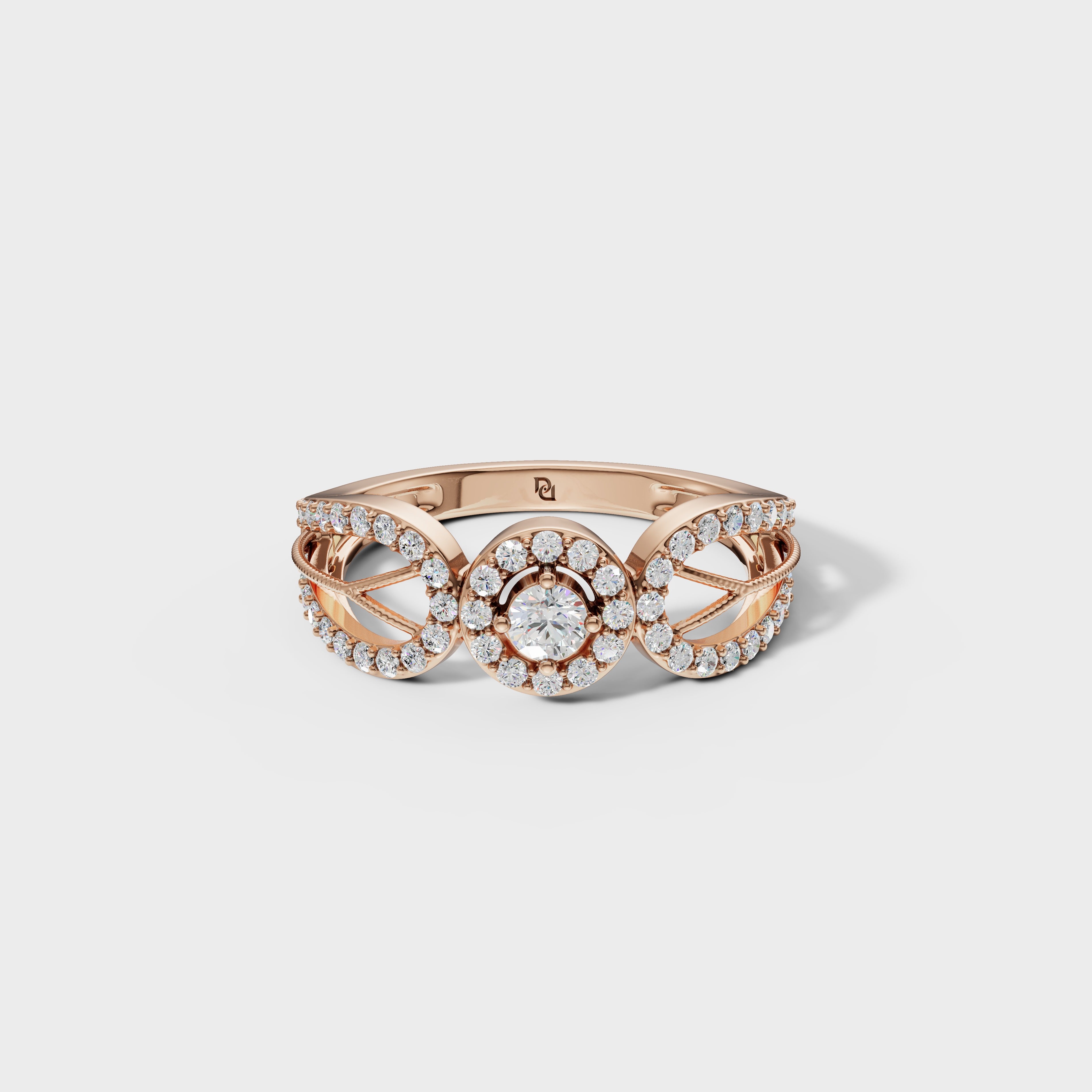 Art Deco Bloom Perfect Engagement Ring