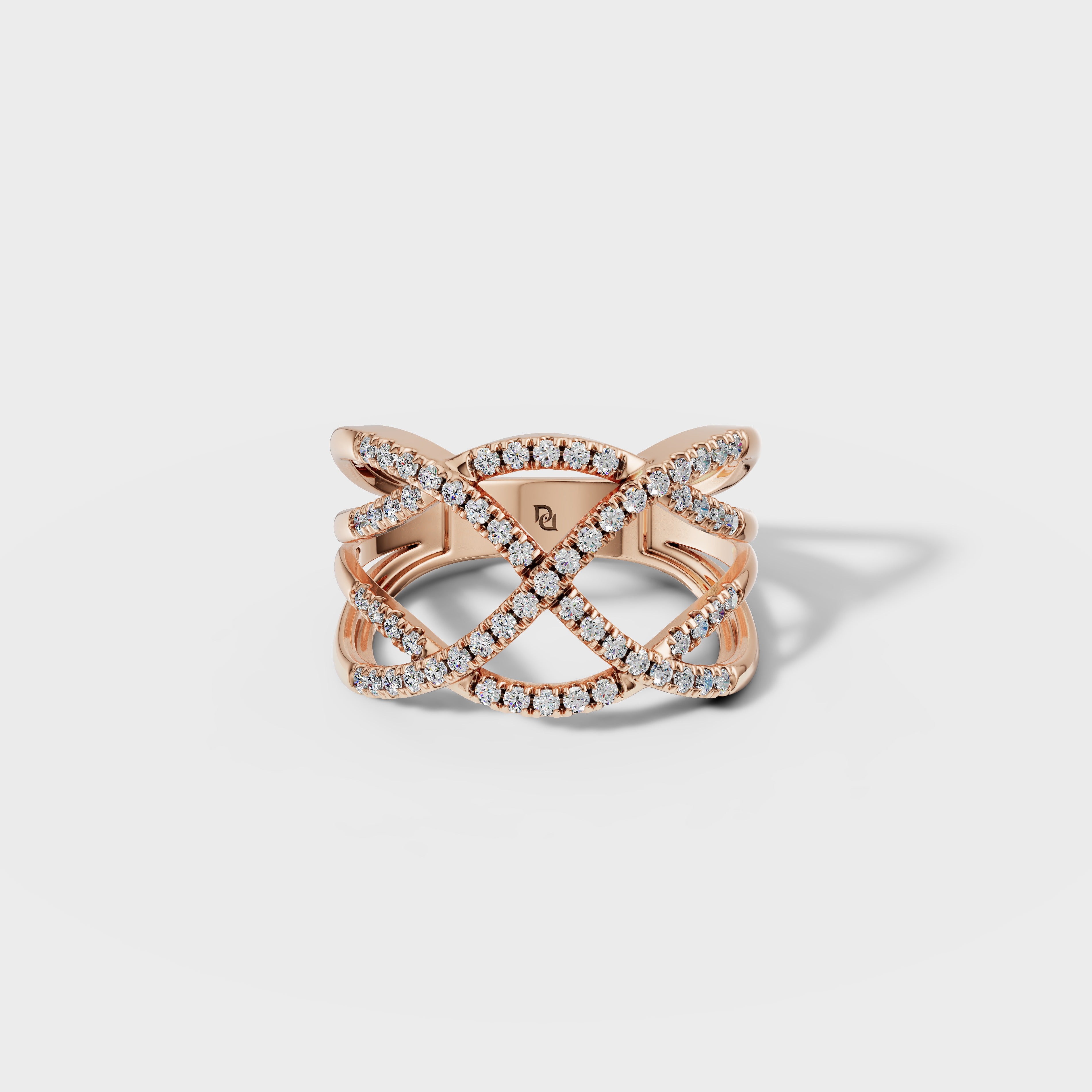 Interwoven Diamond Ring