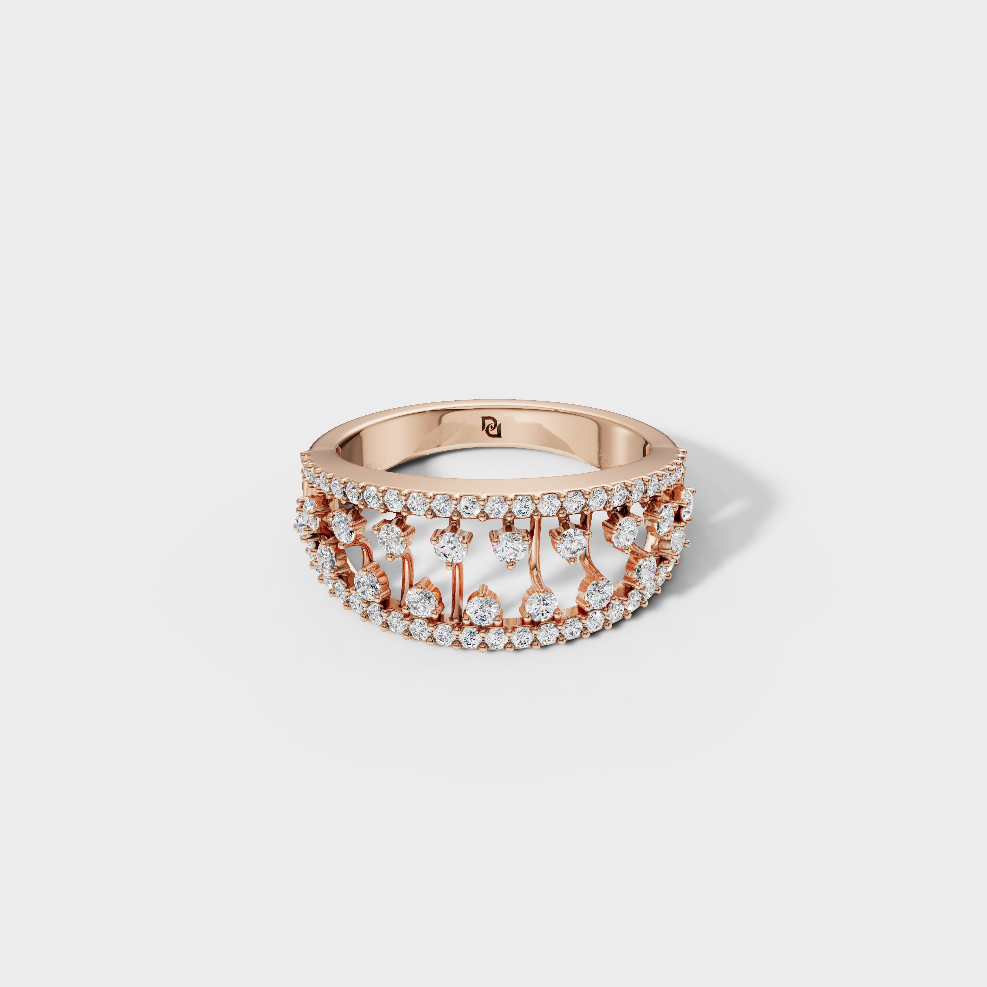 Luxury Tiered Diamond Anniversary Band