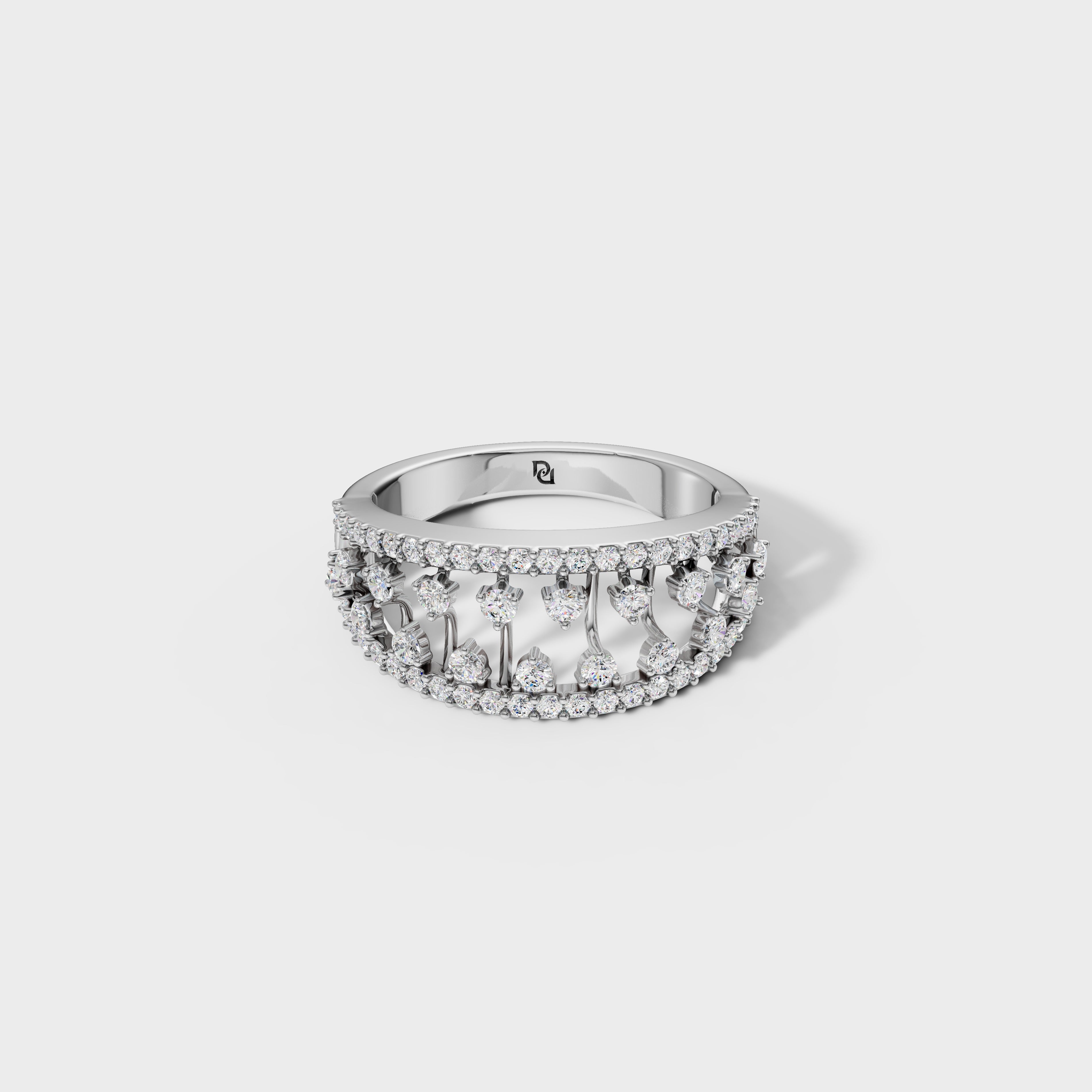 Luxury Tiered Diamond Anniversary Band
