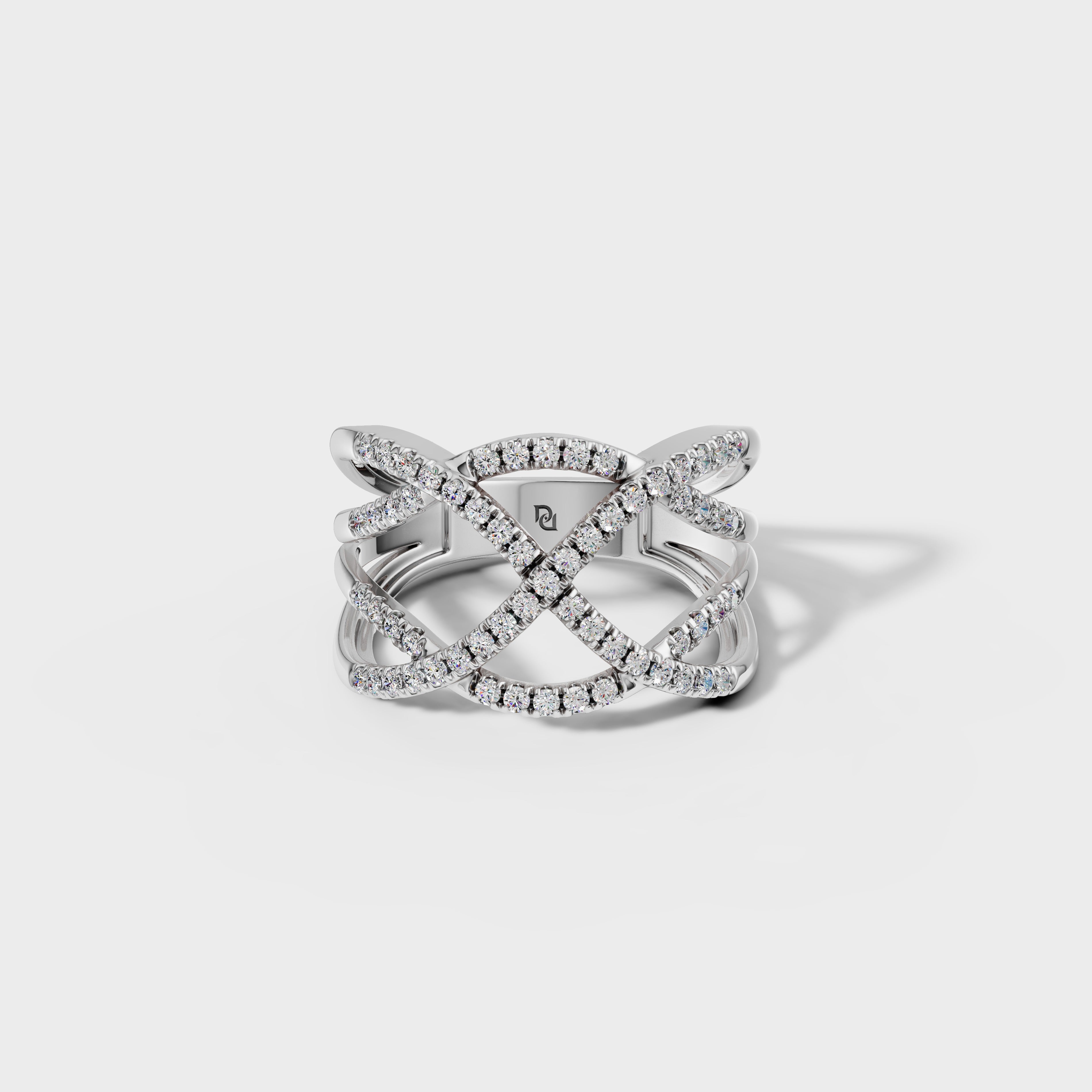 Interwoven Diamond Ring