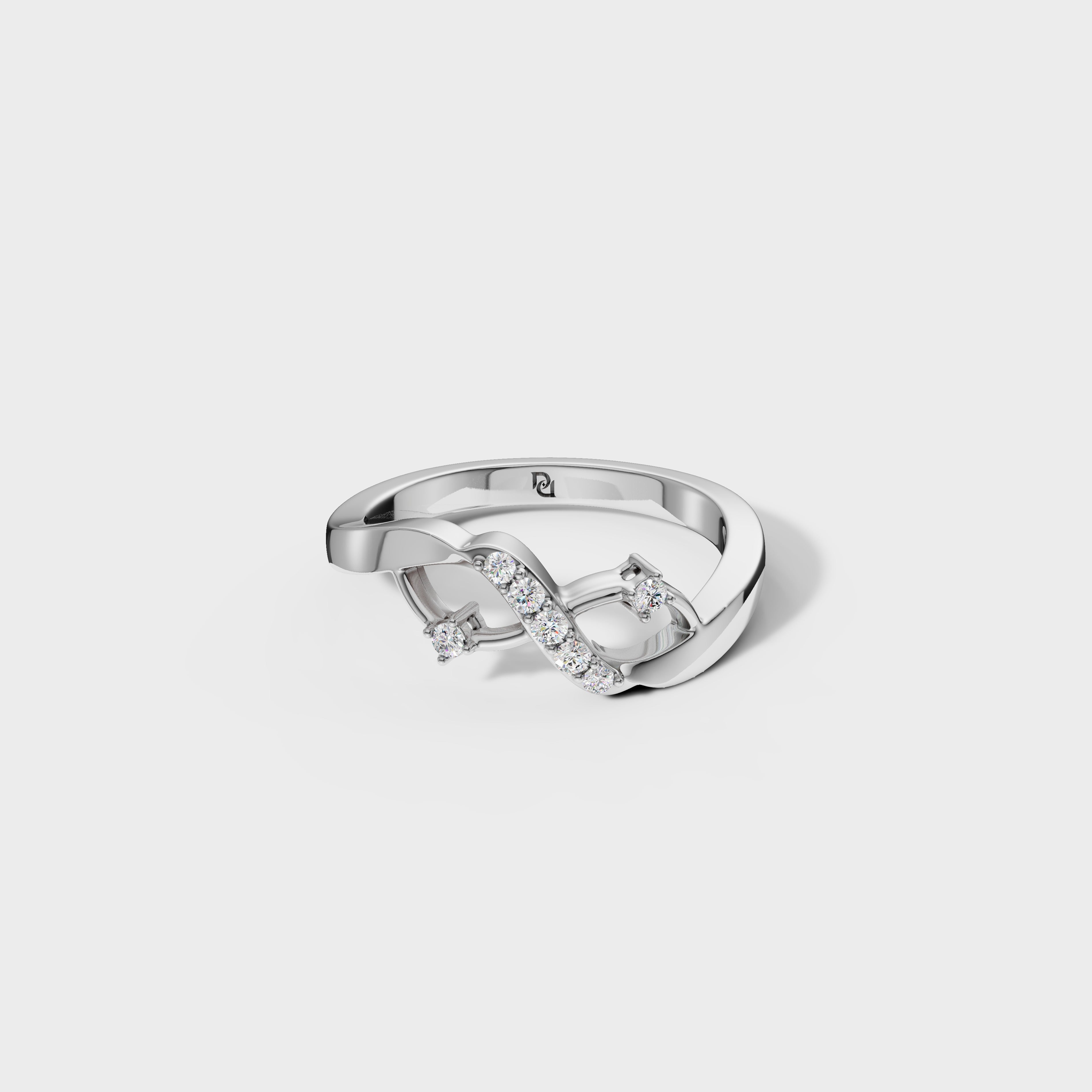 Sparkling Infinity Diamond Ring