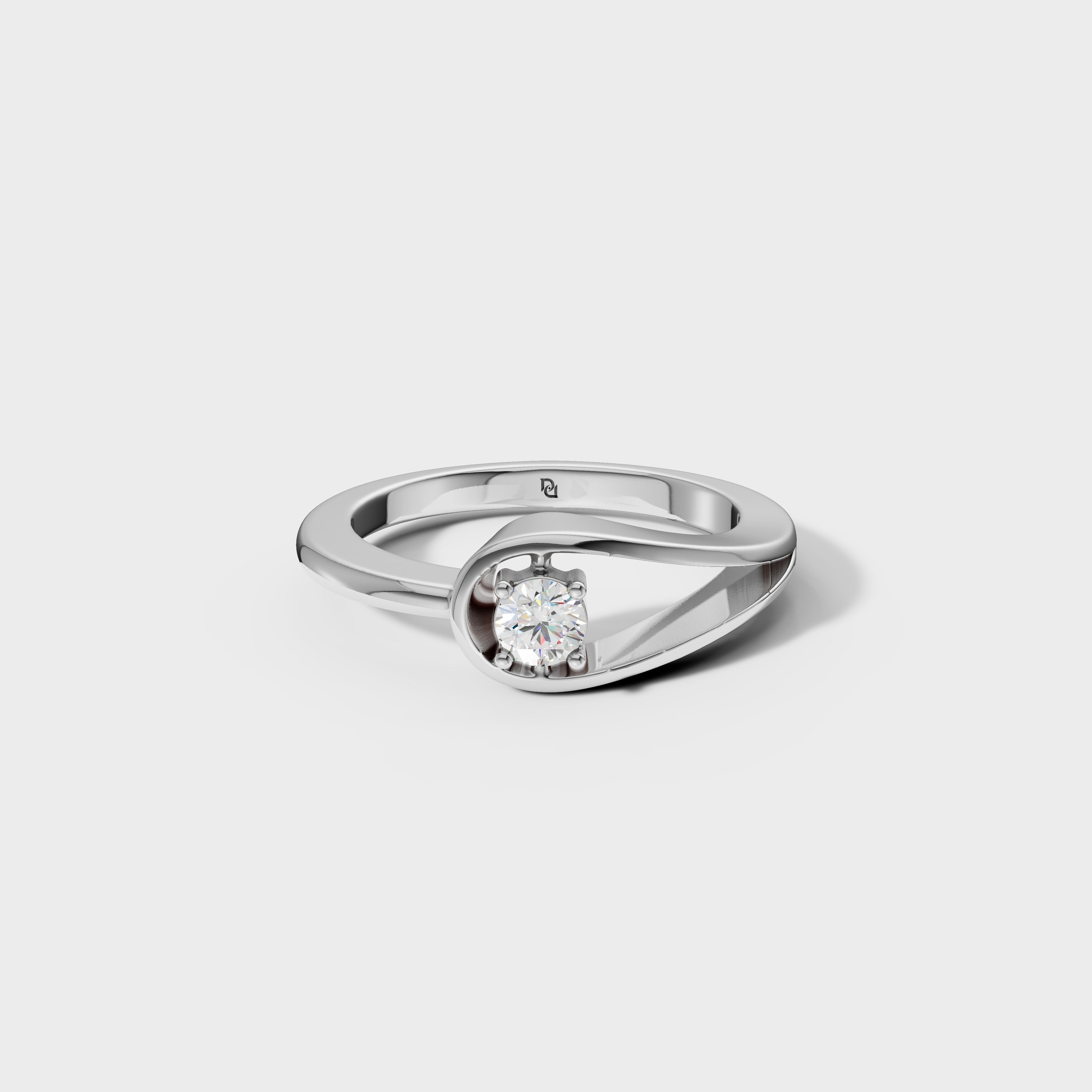 Diamond Embrace Engagement Ring