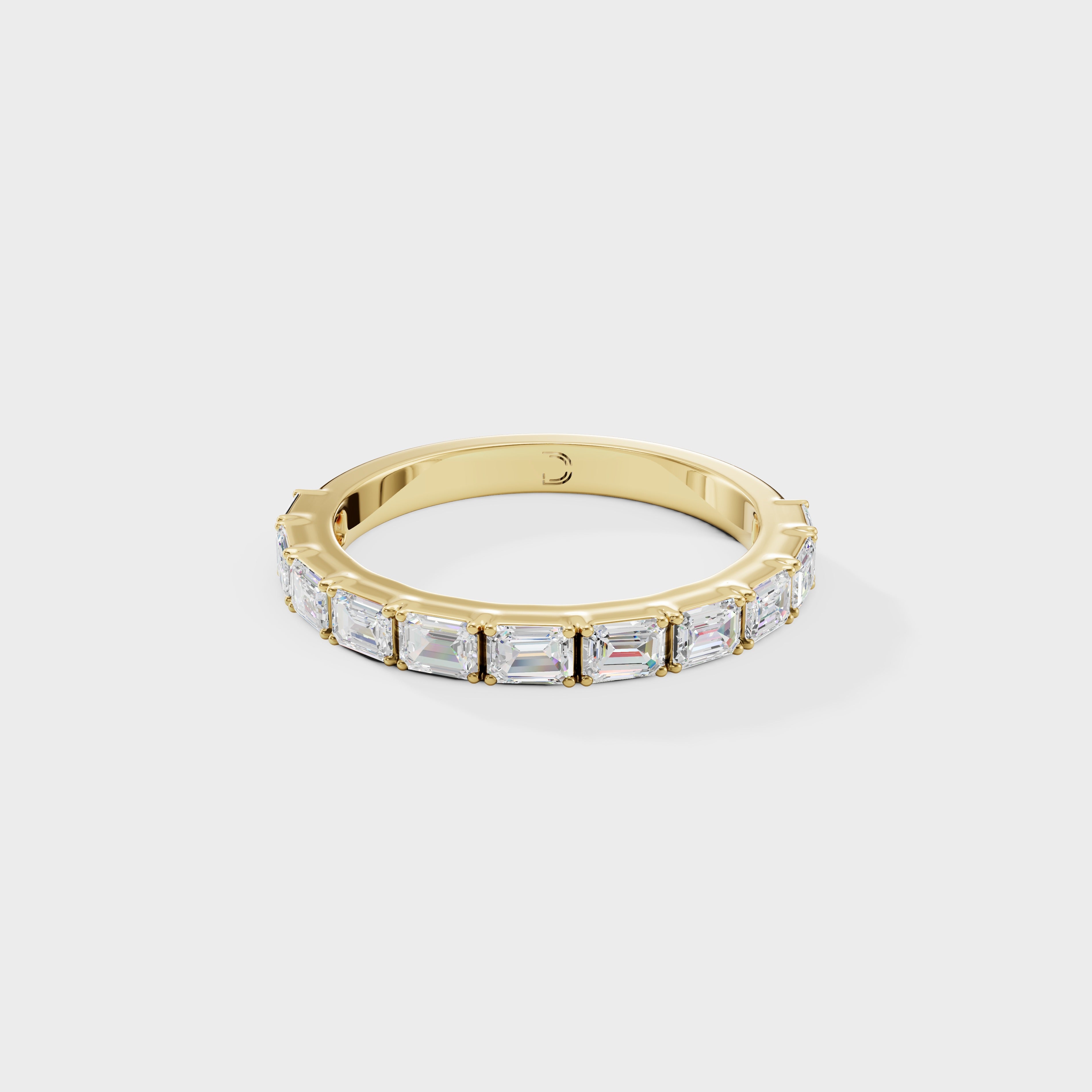 Emerald Cut Diamond Eternity Band