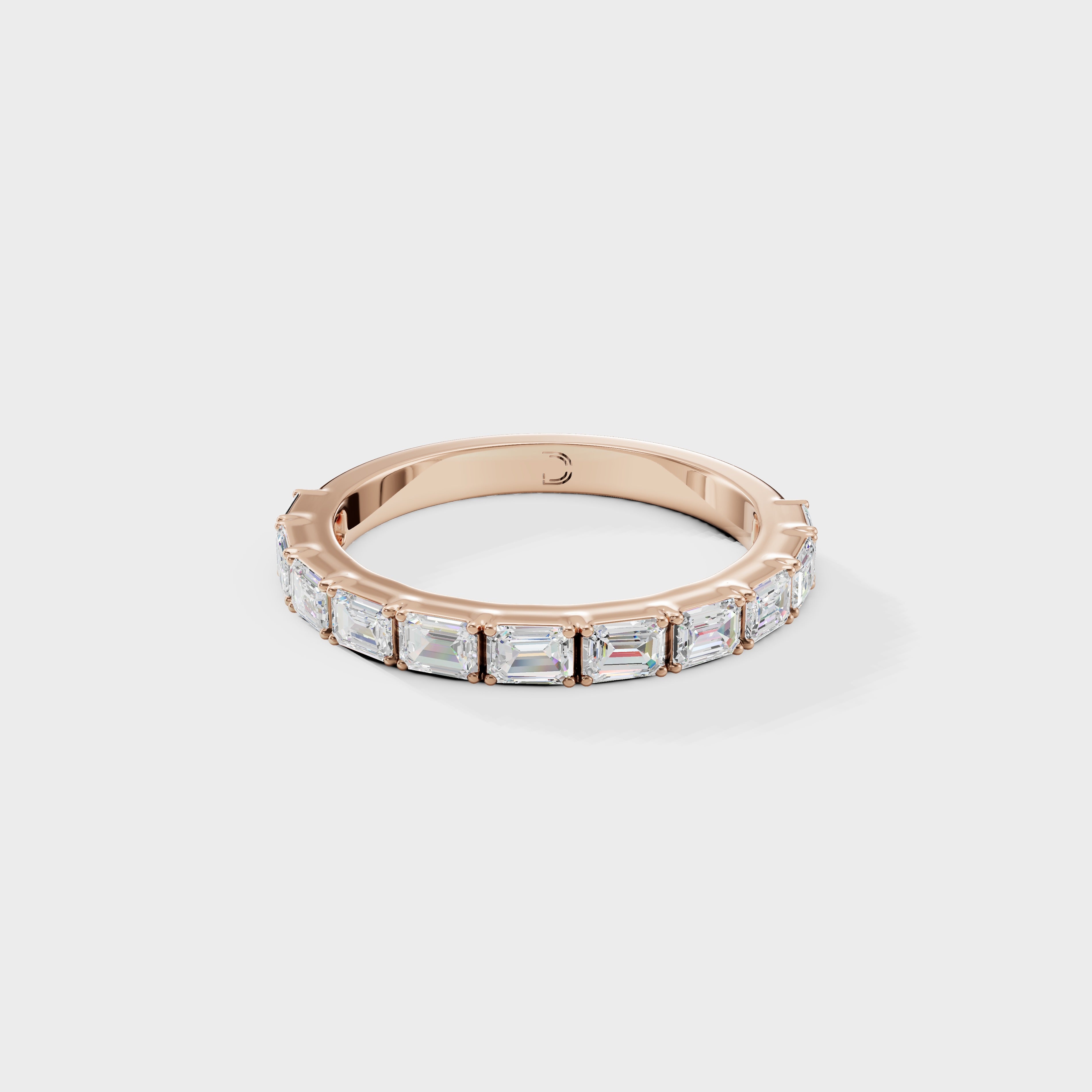 Emerald Cut Diamond Eternity Band