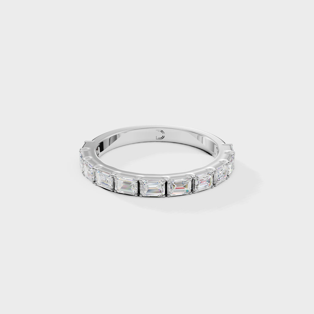 Emerald Cut Diamond Eternity Band