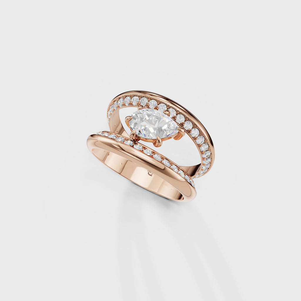 The Celestial Pear Ring