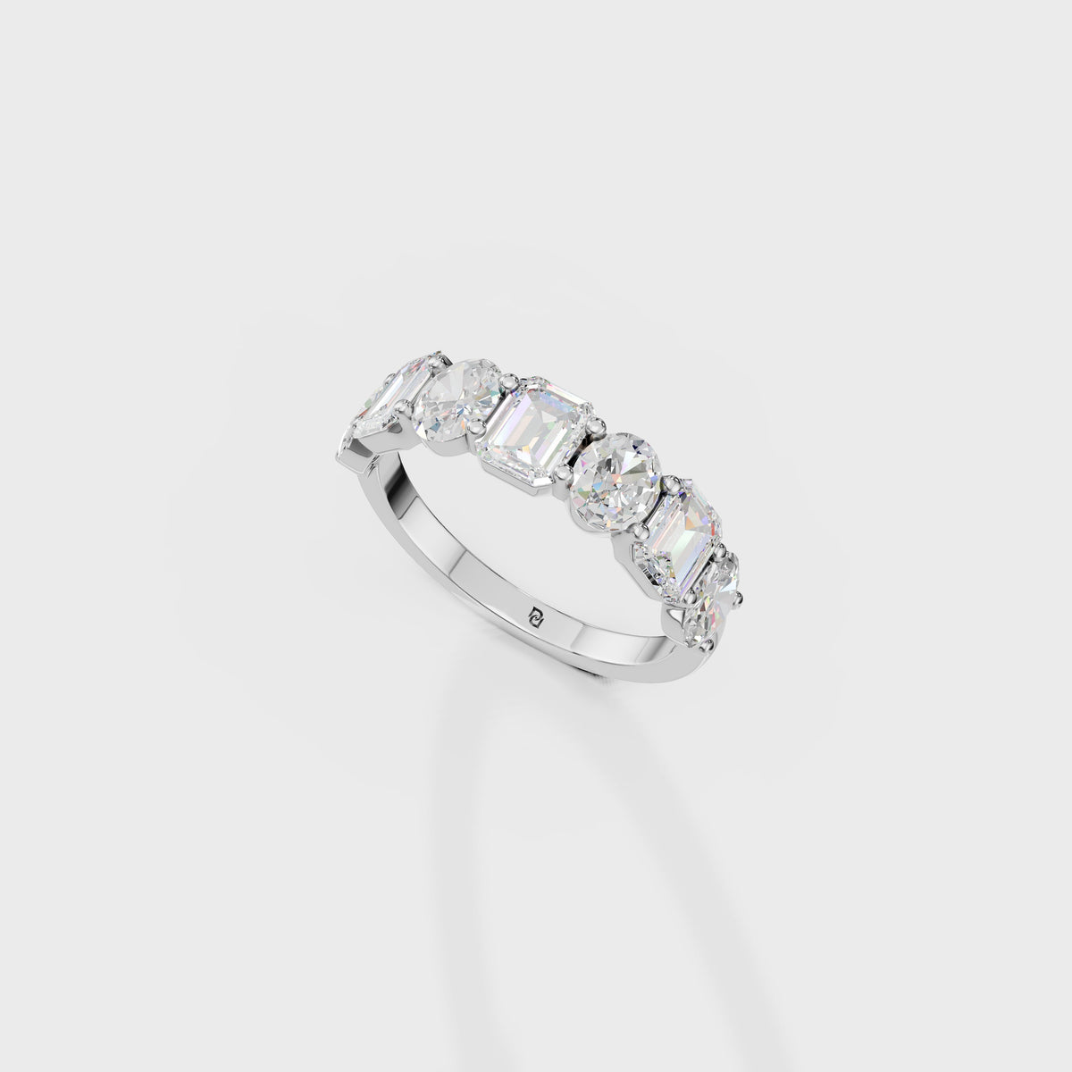 Oval And Emerald Cut Duo Ring