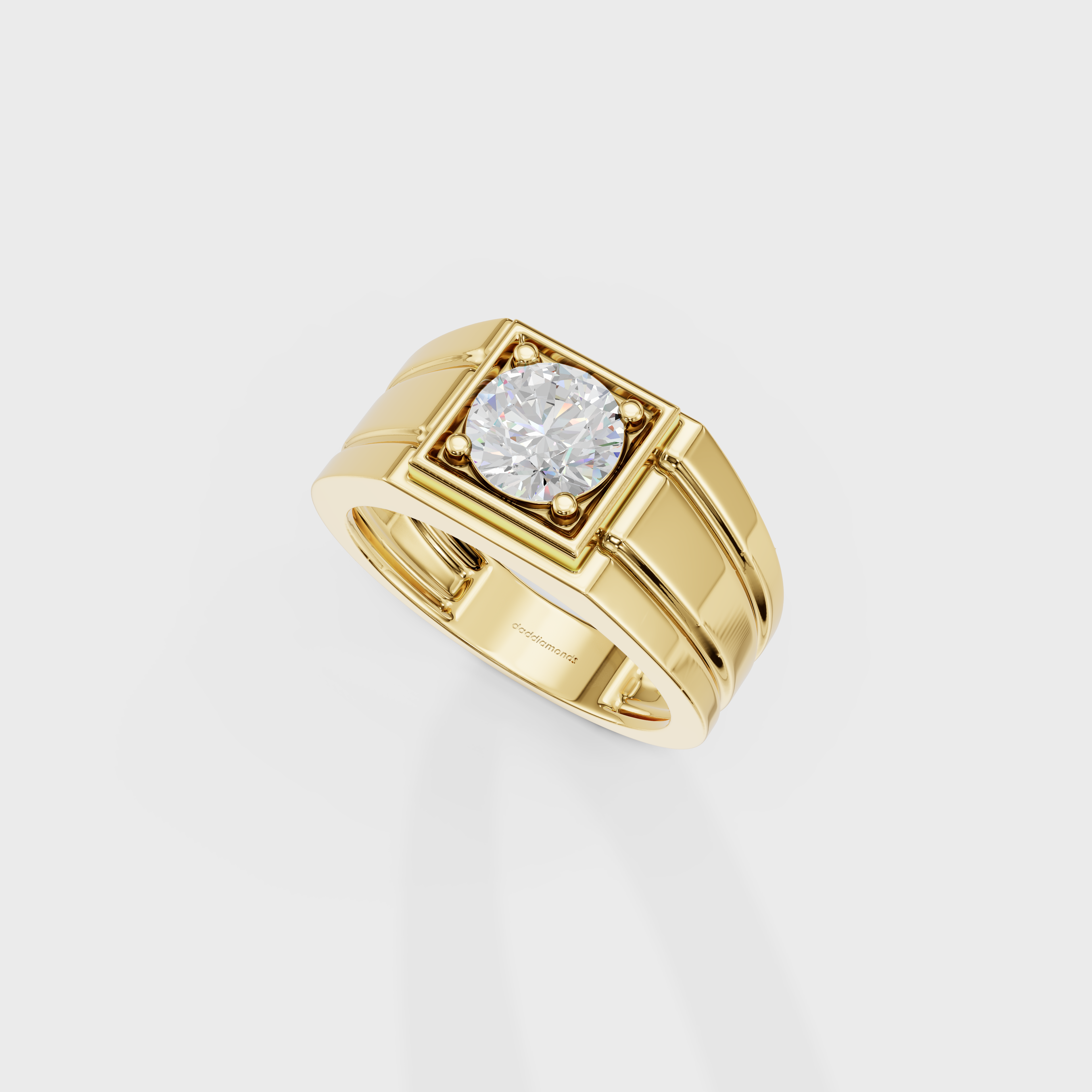Helious Round Cut Men's Ring