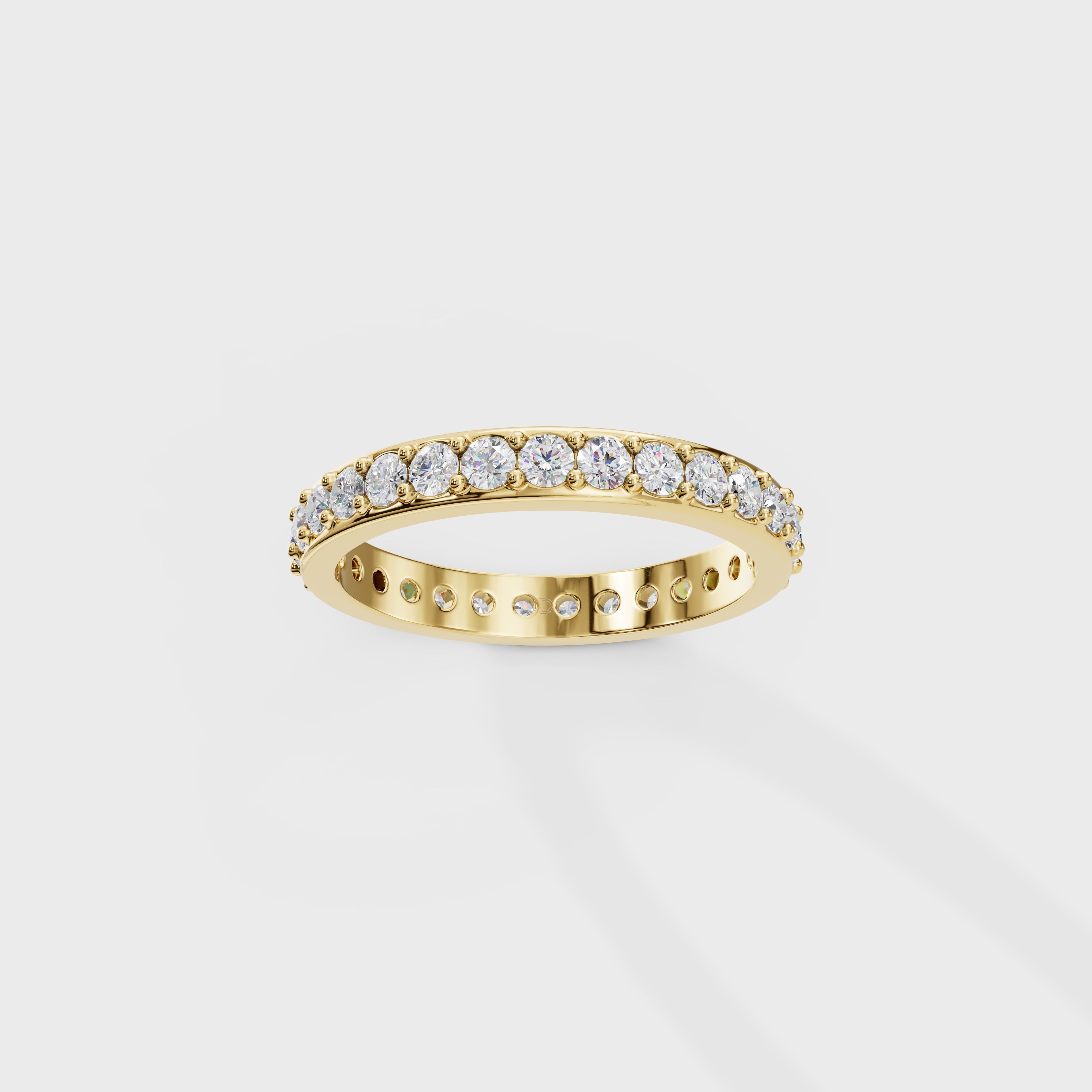 Channel Set Diamond Eternity Band