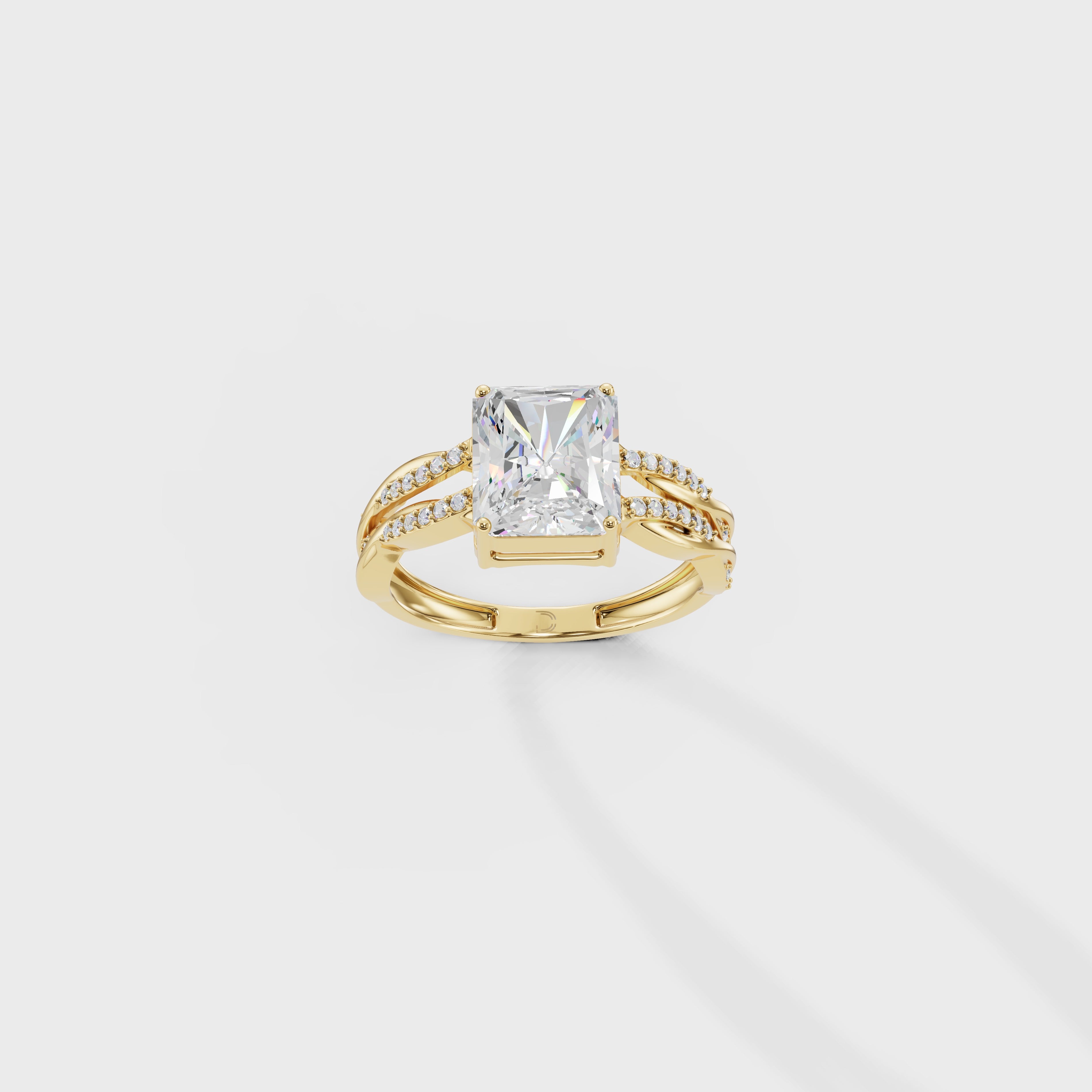 Cathedral Radiant Embrace Twirl Ring