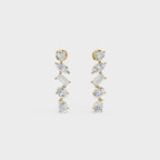 Multi-Cut Drop Earrings