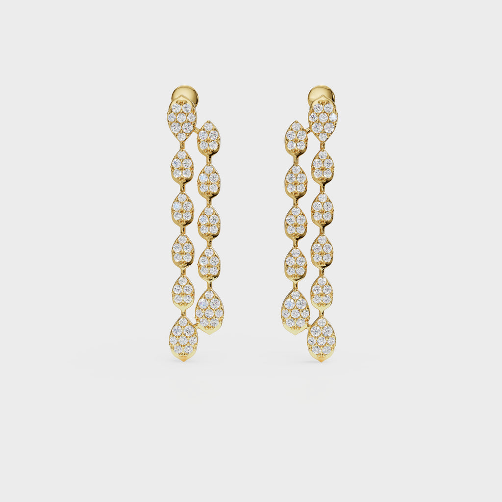 Waterfall Diamond Drop Earrings