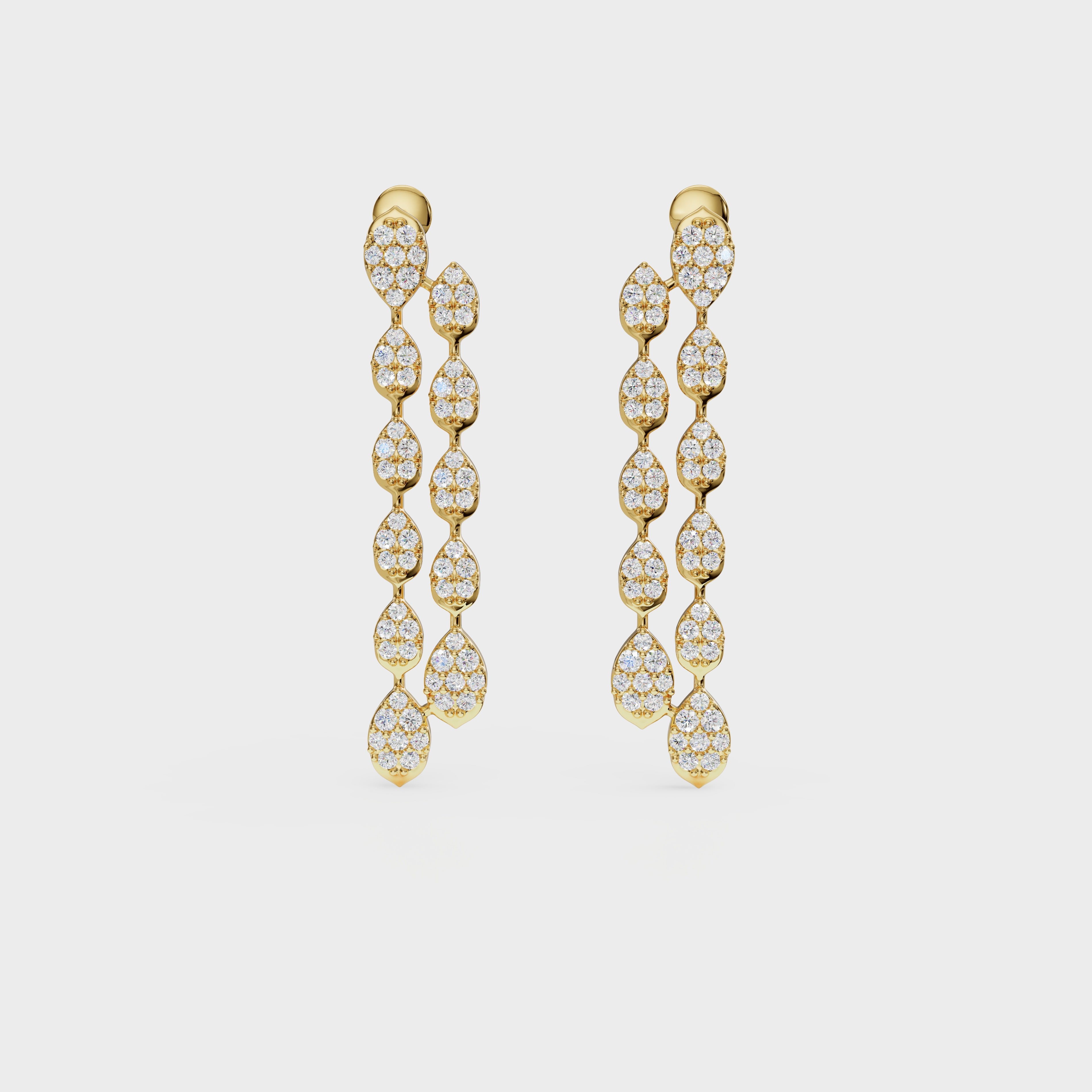 Waterfall Diamond Drop Earrings