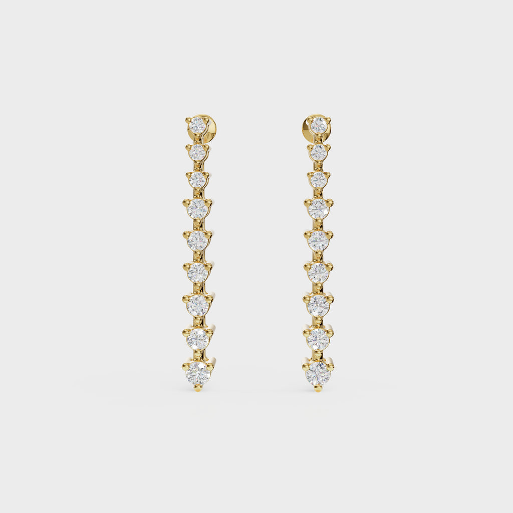 Brilliant Round Diamond Danglers