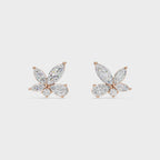 Marquise & Pear Diamond Cluster Earrings