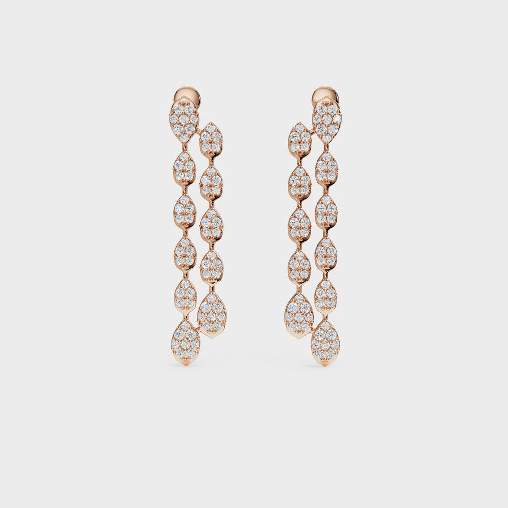 Waterfall Diamond Drop Earrings