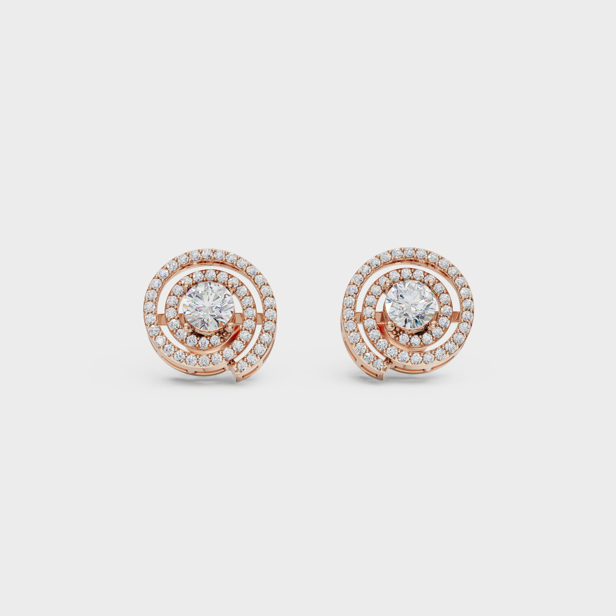 Spiral Radiance Diamond Studs