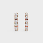 Brilliant Cut Diamond Huggie Hoops