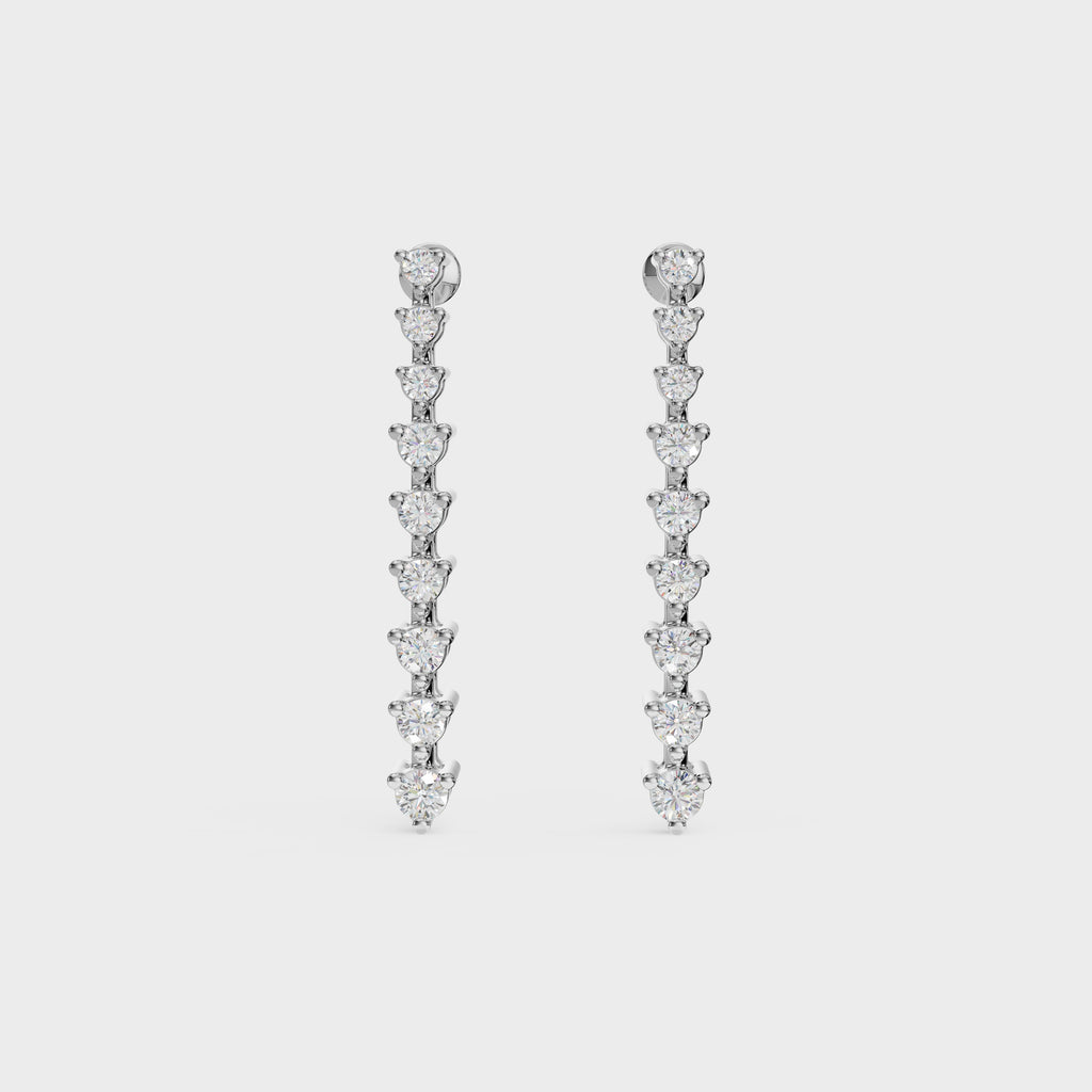 Brilliant Round Diamond Danglers