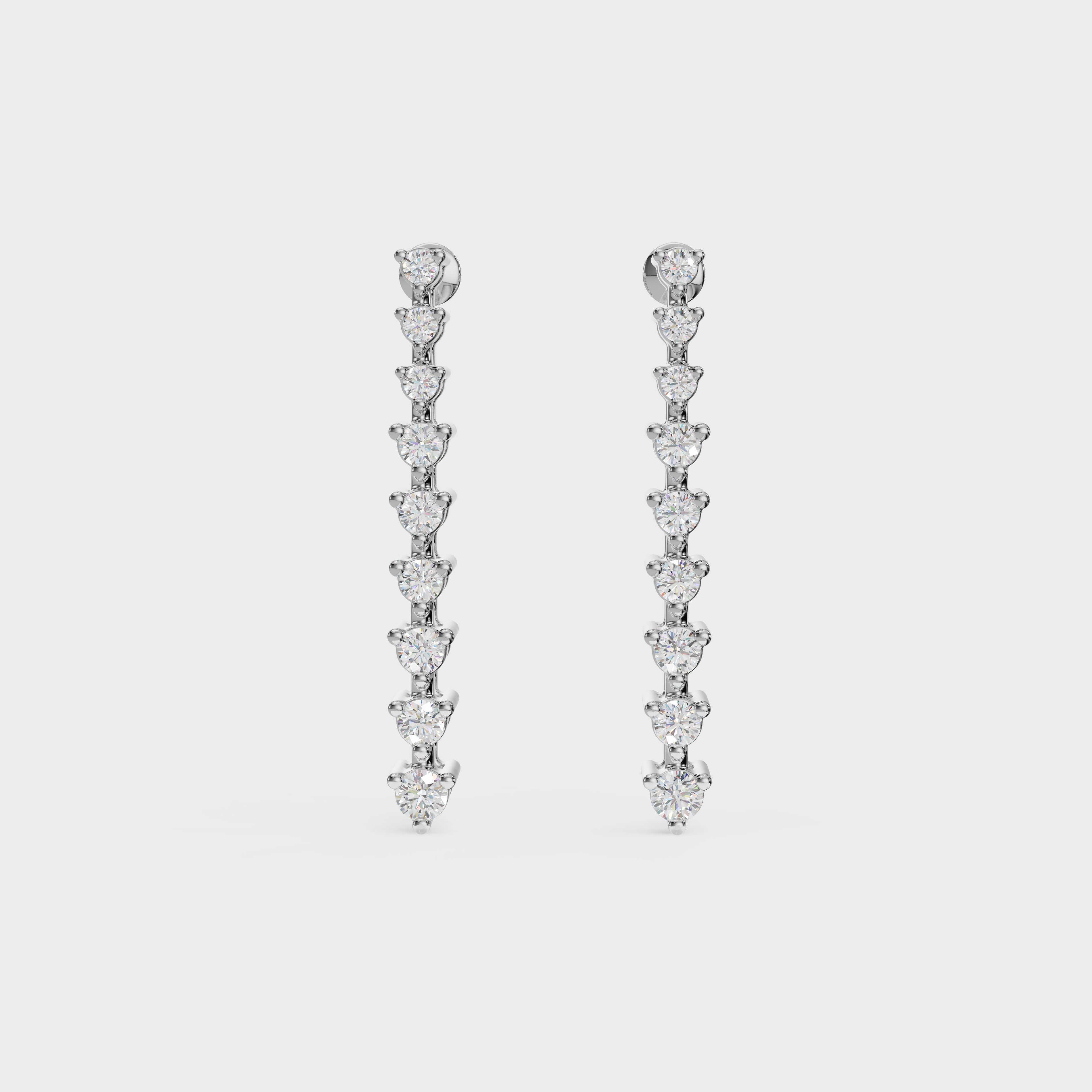 Brilliant Round Diamond Danglers