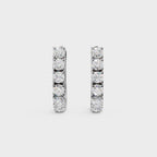 Brilliant Cut Diamond Huggie Hoops