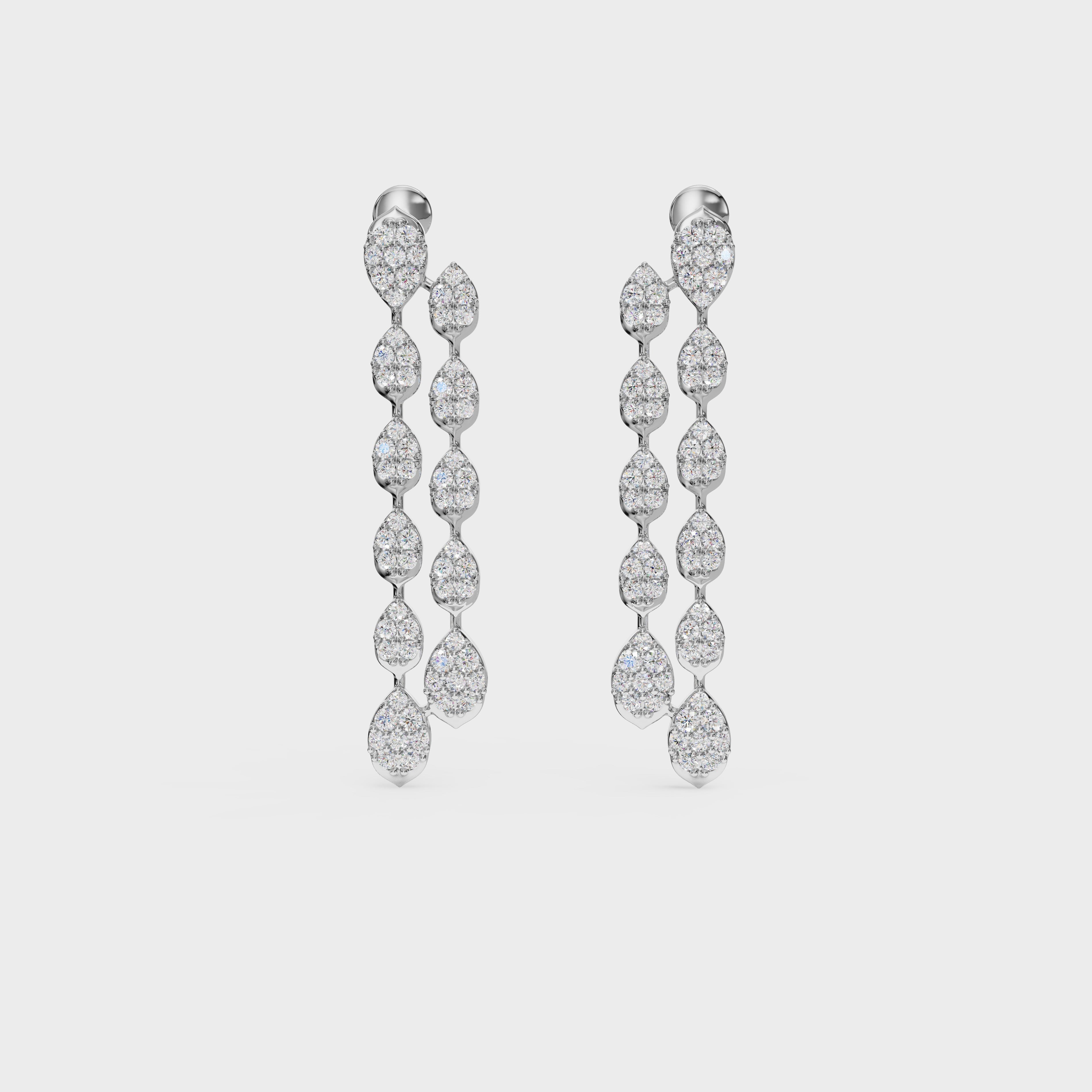 Waterfall Diamond Drop Earrings