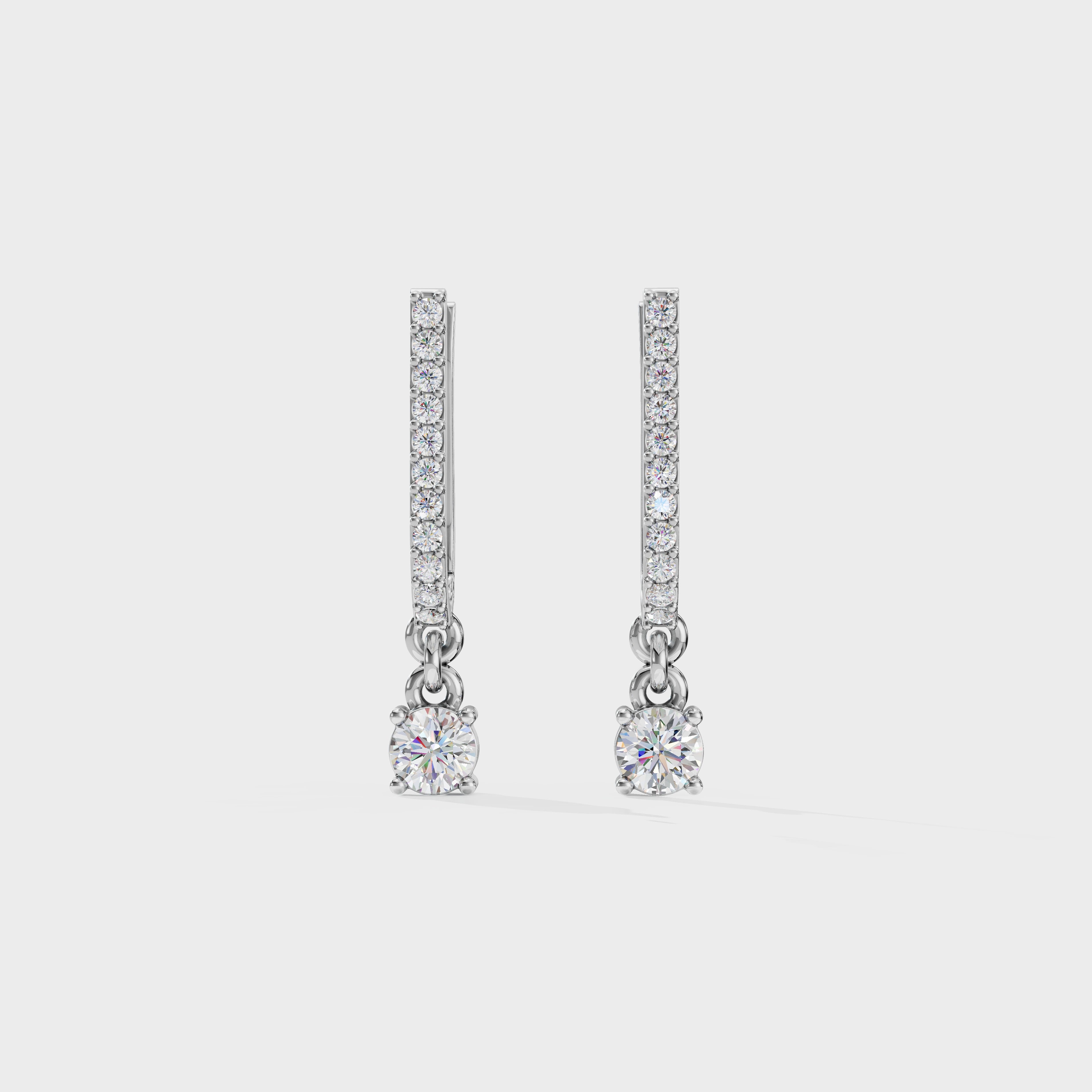 Aurora Diamond Drop Earrings