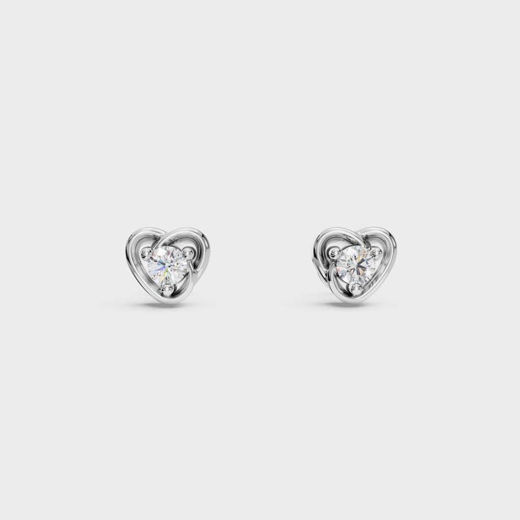 Diamond Knot Stud Earring