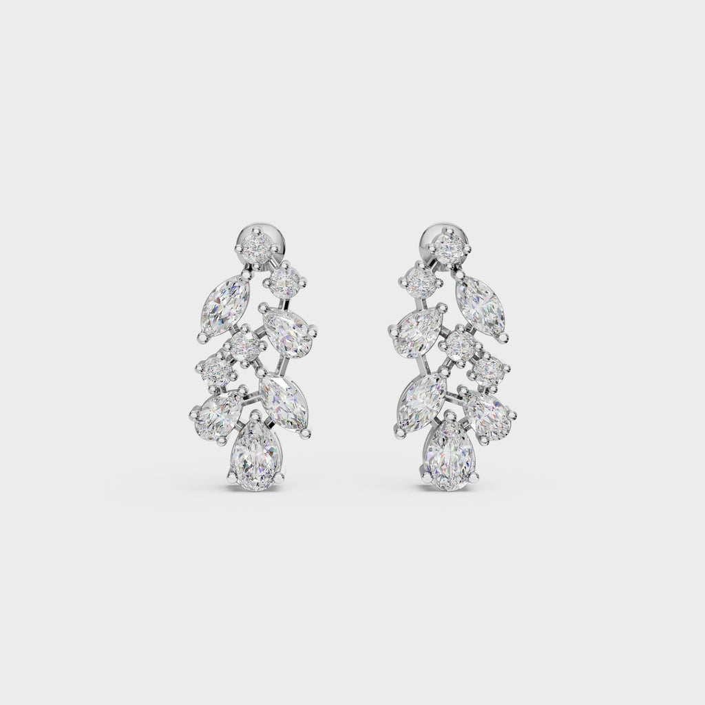 Pear & Marquise Cut Diamond Drops