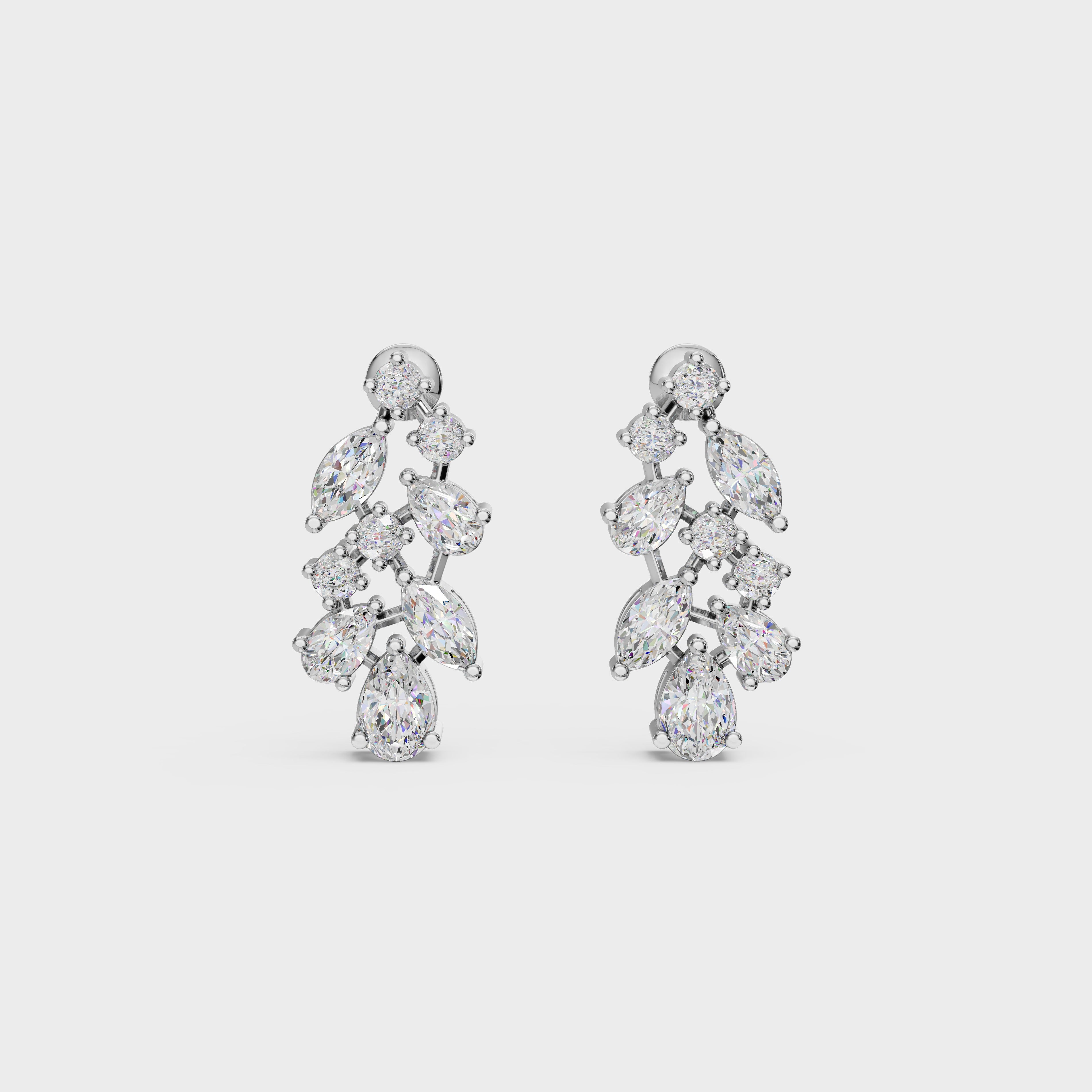 Pear & Marquise Cut Diamond Drops